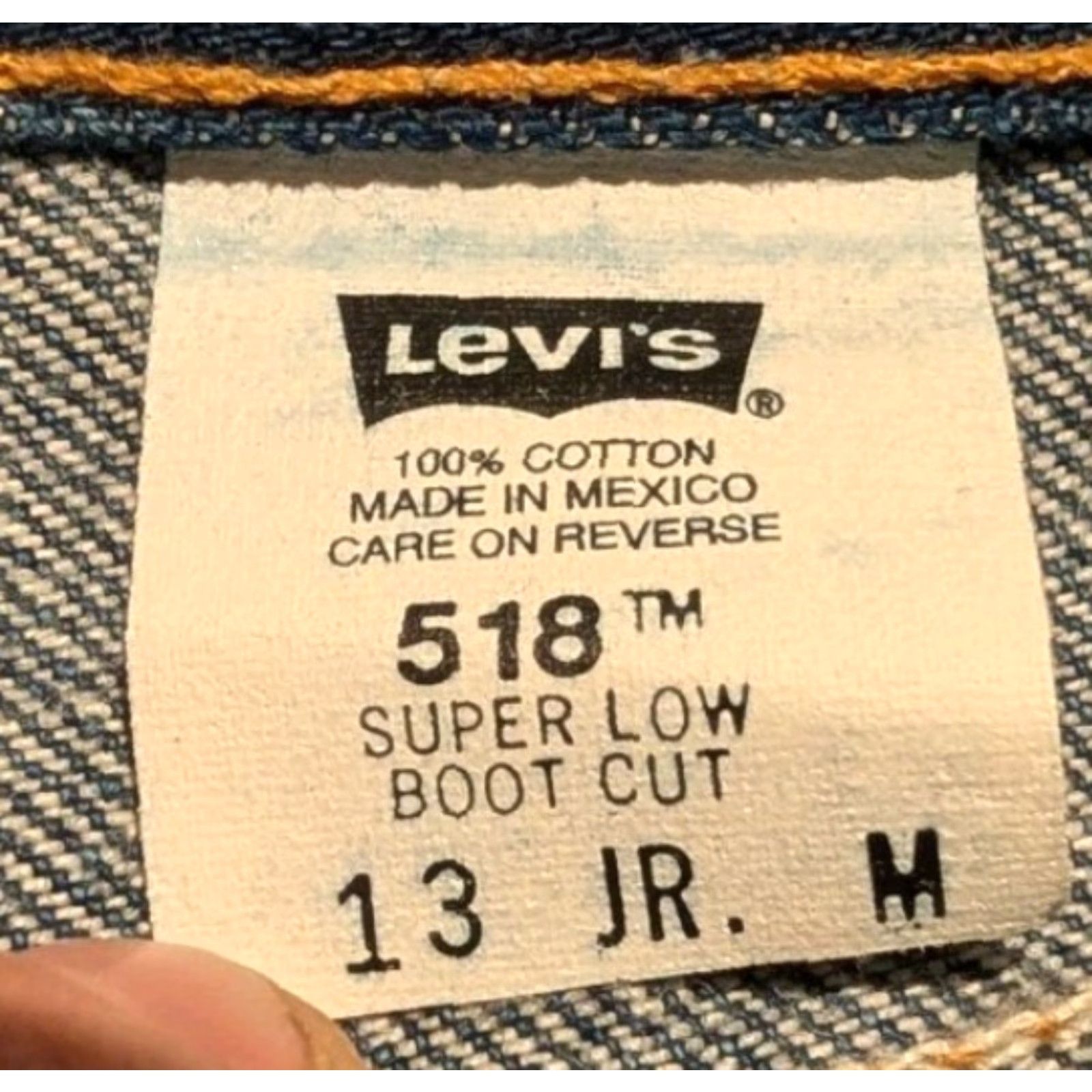 Levi's VINTAGE Levi's Jeans Bootcut Women Junior Size 13 Mid Blue Denim 31in 5-Pocket Regular Fit 90s Y2K Size 34" / US 12 / IT 48 - 6 Thumbnail