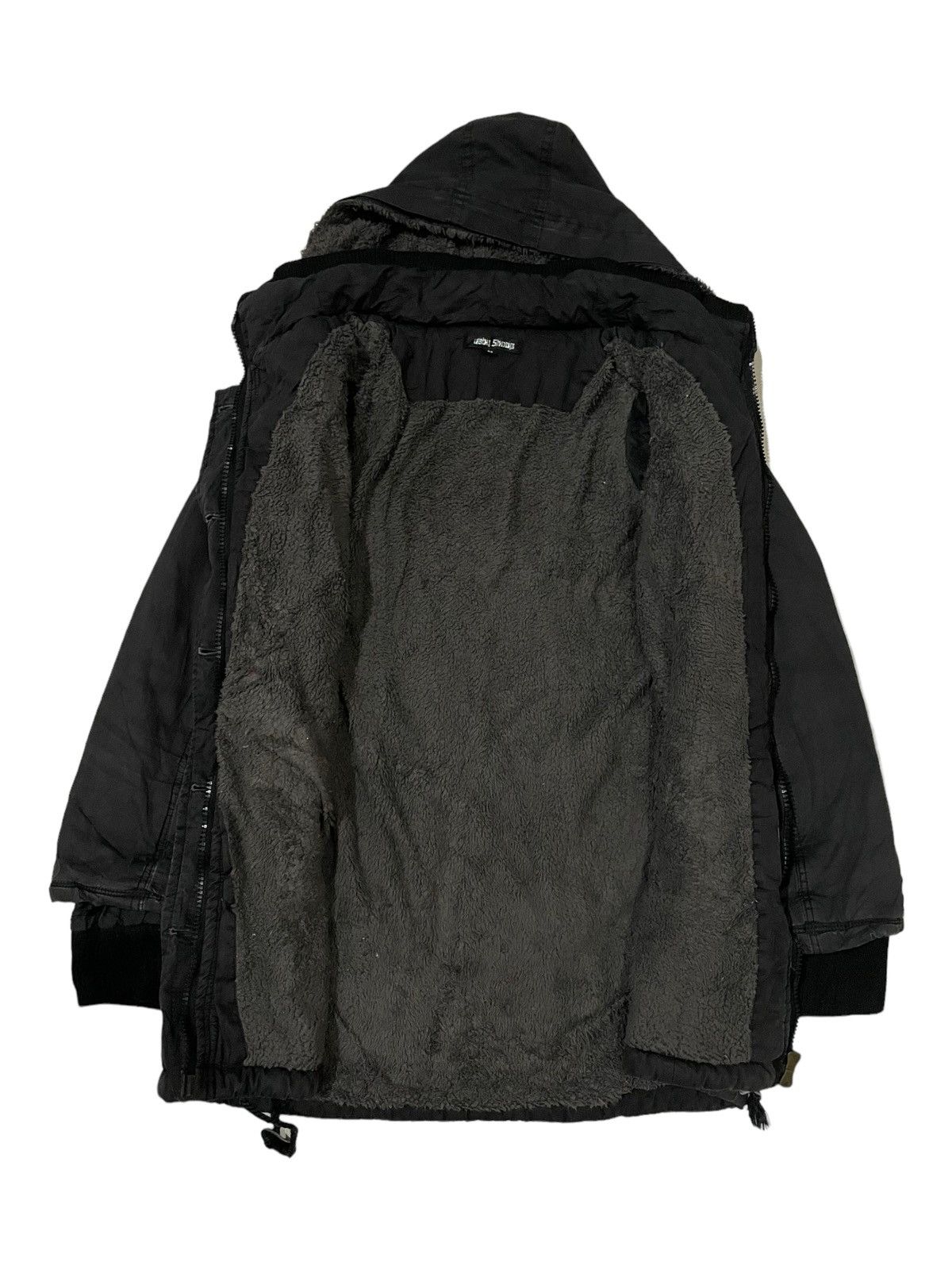 Japanese Brand × Vintage TRIBE Baby Shoop Sherpa Lined Fur Hooded Bondage Punk Jacket Size US M / EU 48-50 / 2 - 3 Thumbnail