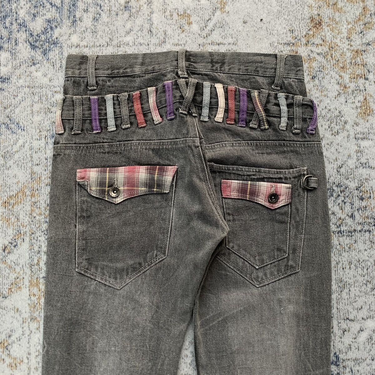 If Six Was Nine × Japanese Brand × Vintage Vintage DoubleFocus Double Waist Artisan Jeans Multi Zippers Size US 30 / EU 46 - 7 Thumbnail