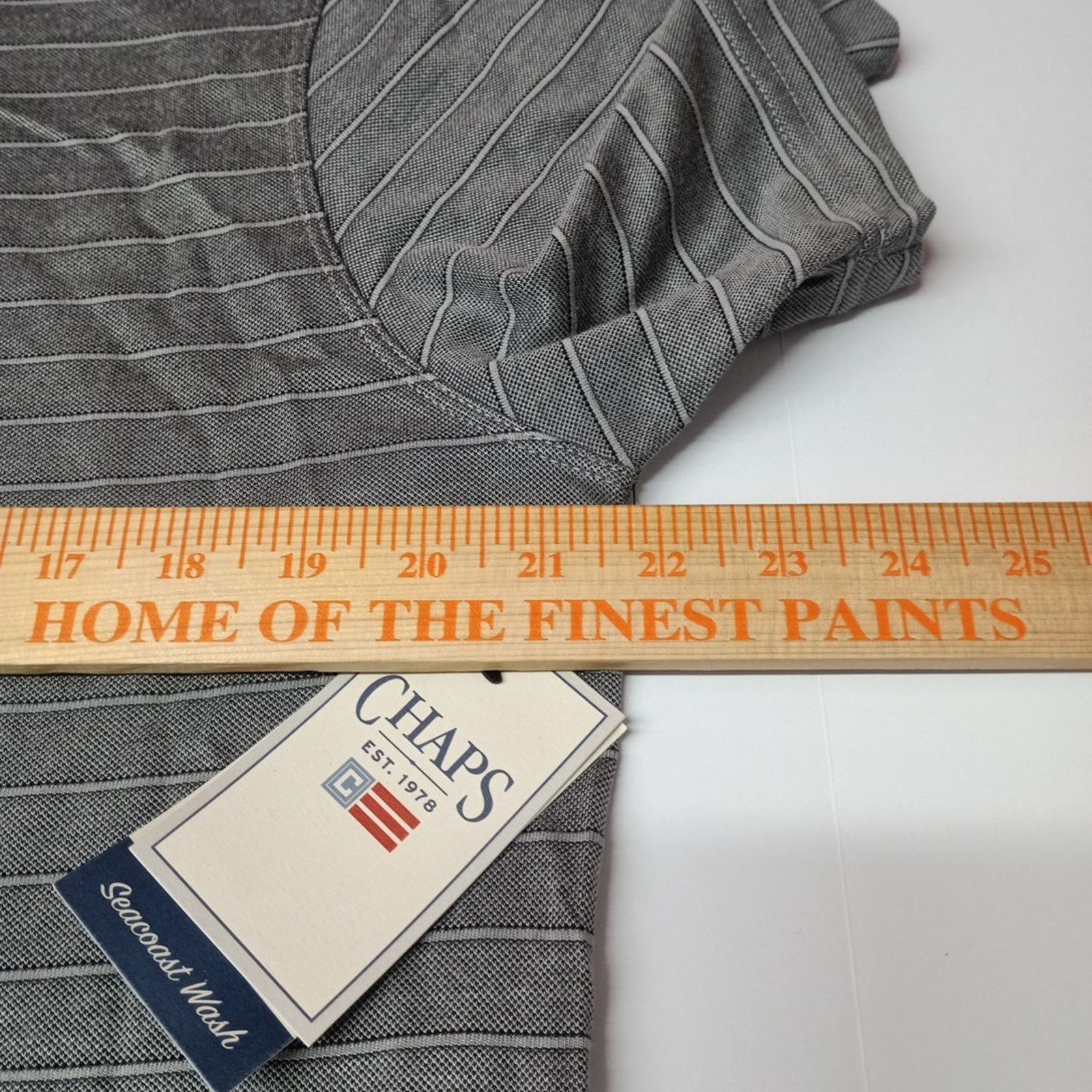Chaps Chaps Milton Polo Shirt Men's M Medium Gray Seacoast Wash Size US M / EU 48-50 / 2 - 4 Thumbnail