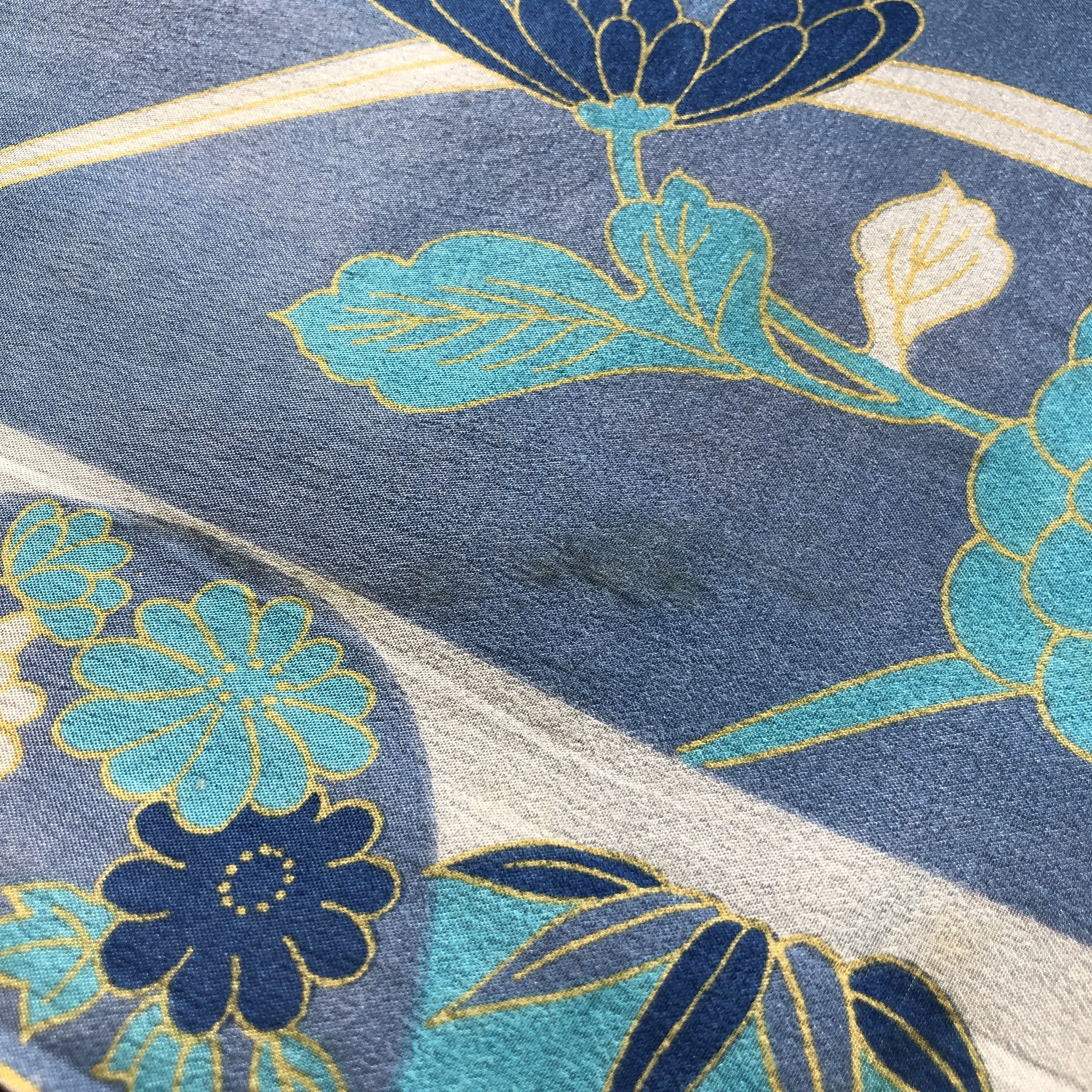 Vintage Vintage Luxury Floral Hand Rolled Silk Scarf M1289 Size ONE SIZE - 5 Thumbnail