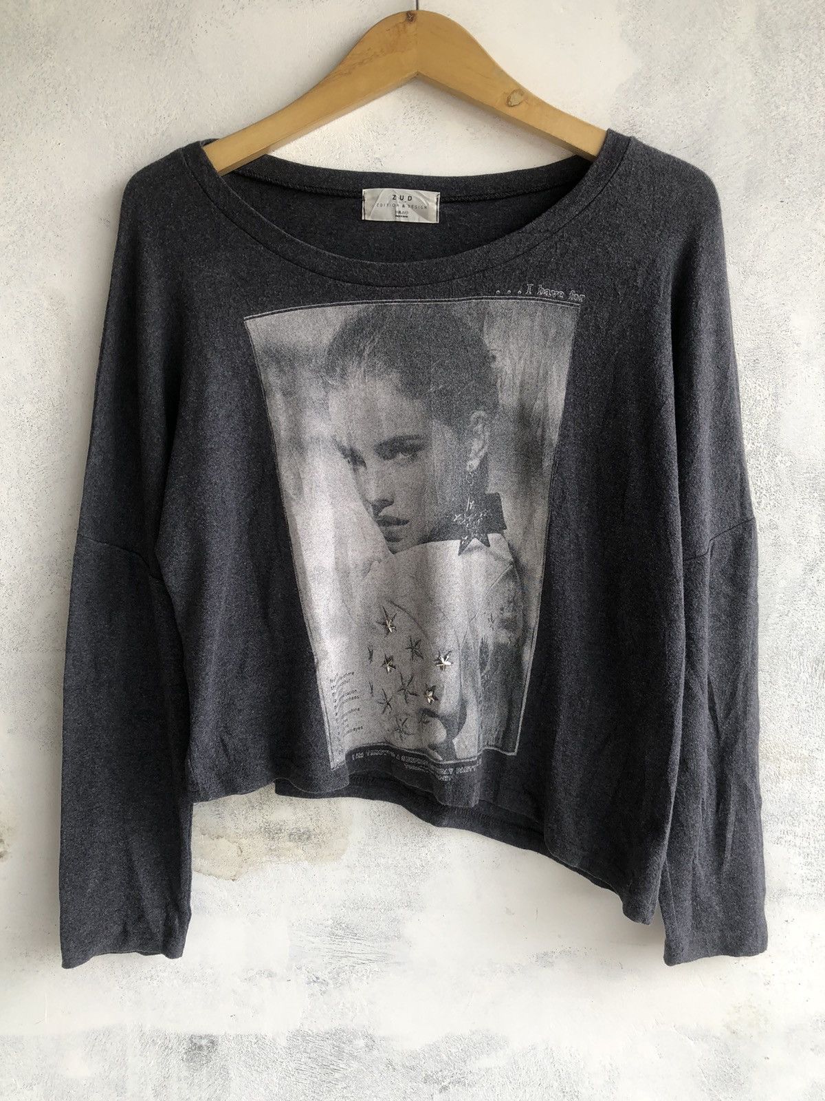 If Six Was Nine Gothic Studded Poem LongSleeve Hysteric Glamour Style Size US M / EU 48-50 / 2 - 2 Thumbnail