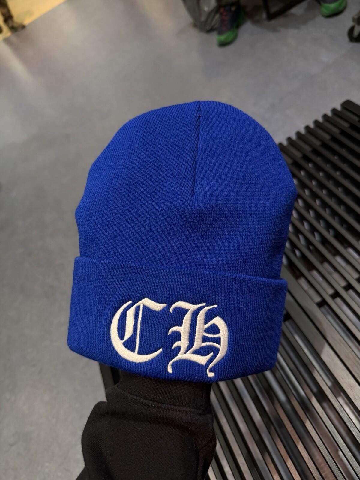Chrome Hearts Chrome Hearts Blue White Beanie 100% Authentic (Brand NEW) Size ONE SIZE - 4 Thumbnail