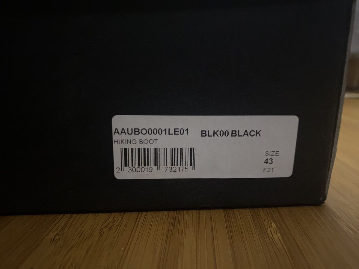 1017 ALYX 9SM × MMW × ROA Alyx ROA Black Patent Leather Hiking Boots Size US 10 / EU 43 - 7 Thumbnail