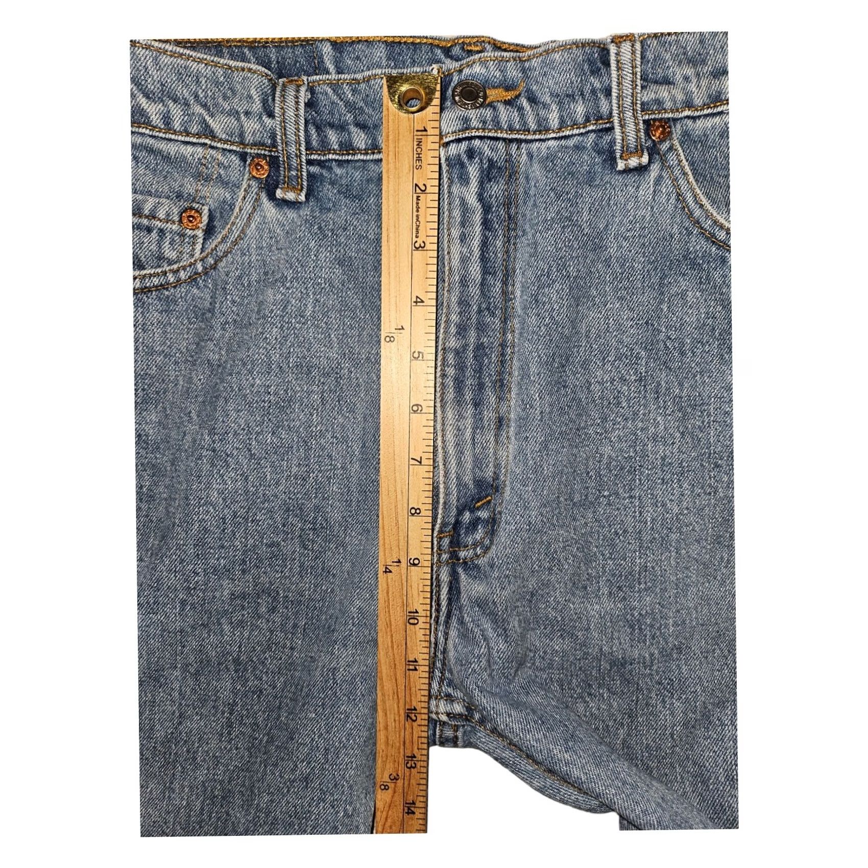 Levi's VINTAGE Levi's 505 Jeans Men 36x30 Regular Fit Straight 90s Grunge Blue Denim Cotton Stonewashed" Size US 36 / EU 52 - 5 Thumbnail