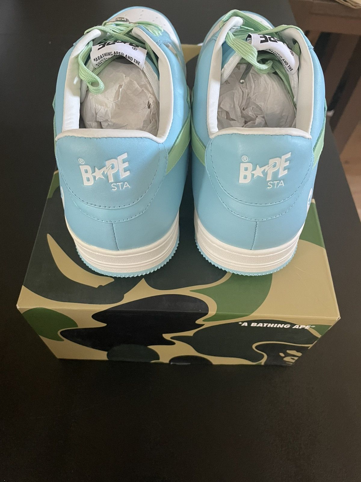 Bape Bape Sta Low Pastel Blue Size US 9.5 / EU 42-43 - 4 Thumbnail