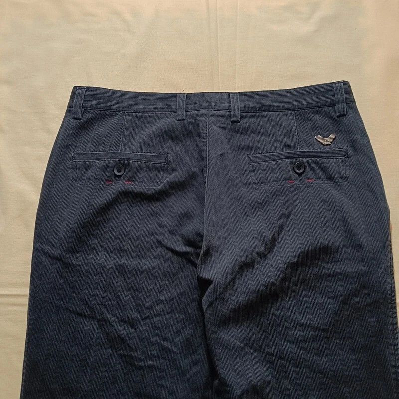 Giorgio Armani VTG Giorgio Armani A/X Le Collezioni Black Pants Curdoroy 34 Size US 34 / EU 50 - 3 Thumbnail