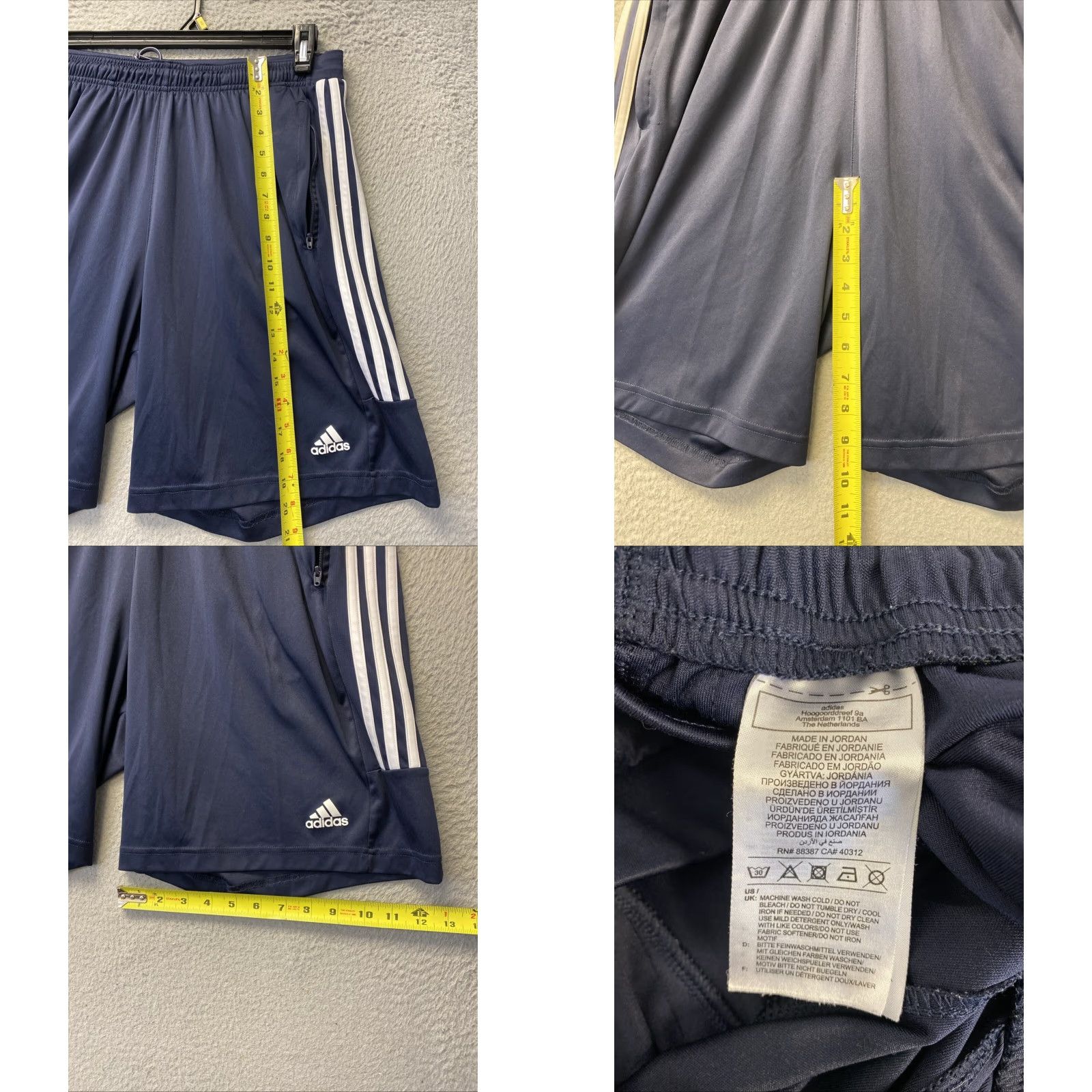 Adidas VINTAGE adidas Men Running Shorts XL Black Activewear Workout Gym Training Size US 36 / EU 52 - 8 Thumbnail