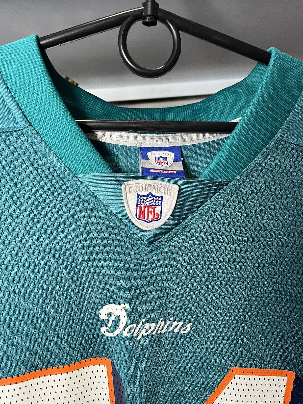 Reebok Vintage Miami Dolphins Jersey #54 Thomas NFL Football Reebok Size US L / EU 52-54 / 3 - 17 Thumbnail