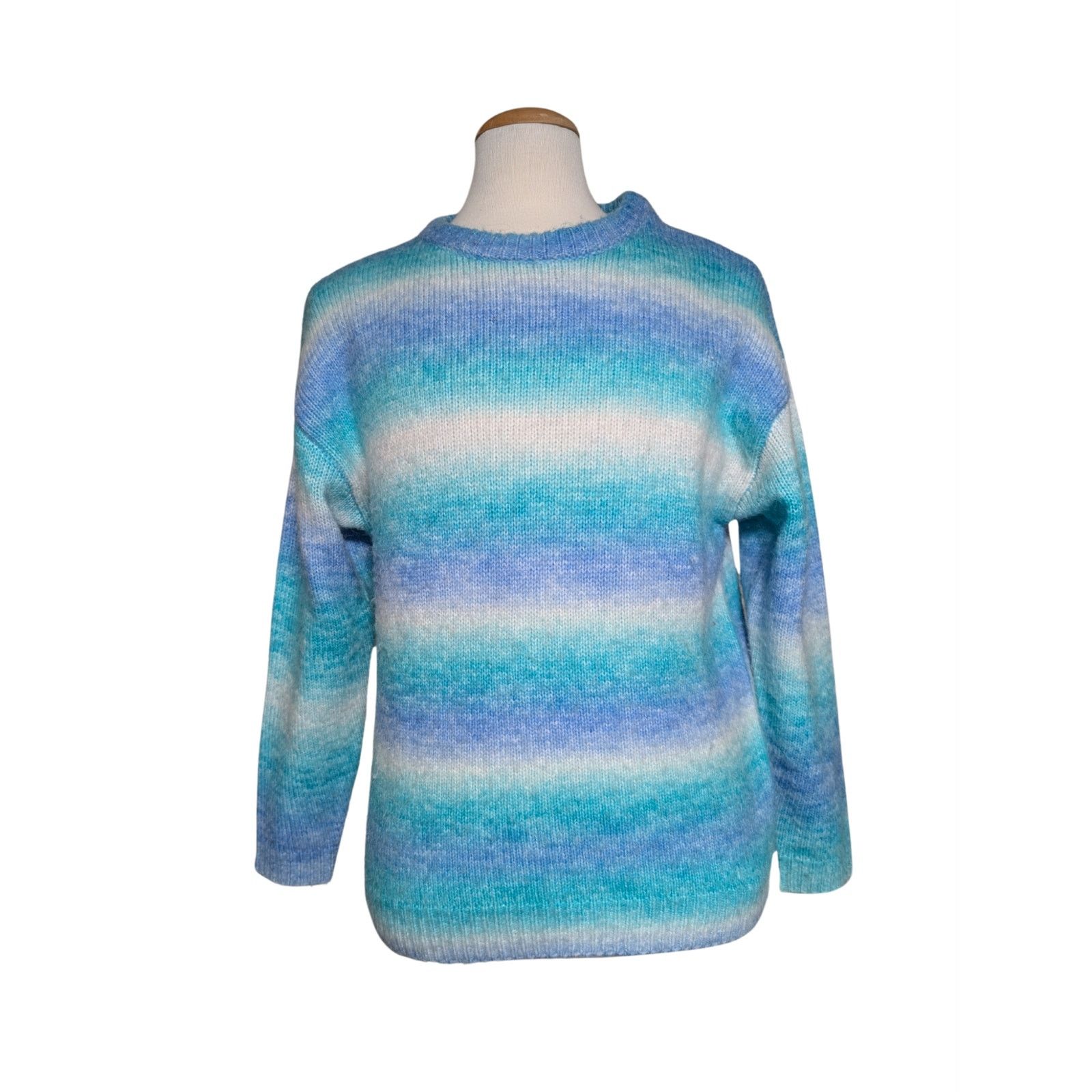 Other Frankies Bikinis Bennie Oversized Blue Horizon Knit Sweater Size L / US 10 / IT 46 - 1 Thumbnail