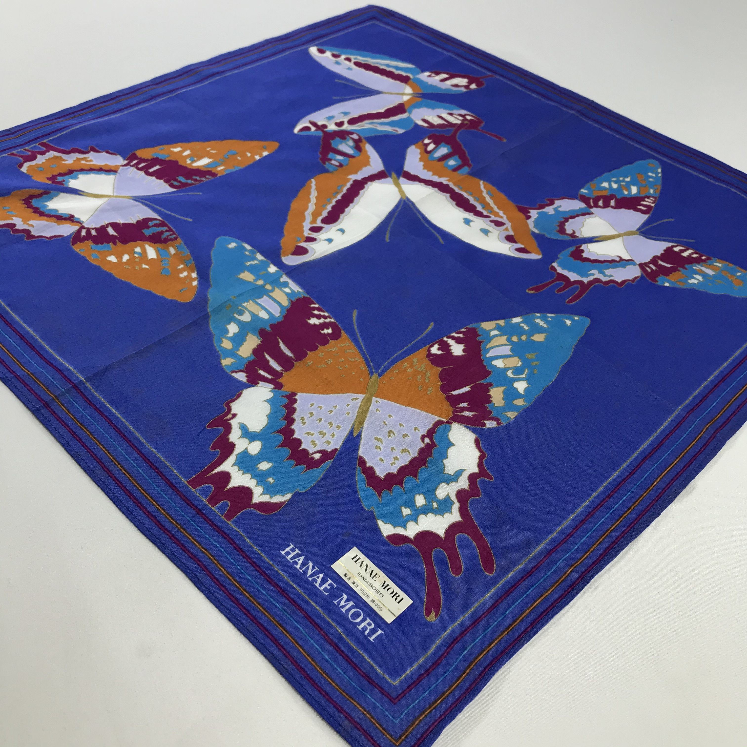 Hanae Mori × Vintage Hanae Mori Bandana / Handkerchief / Neckerchief - S819 Size ONE SIZE - 2 Thumbnail