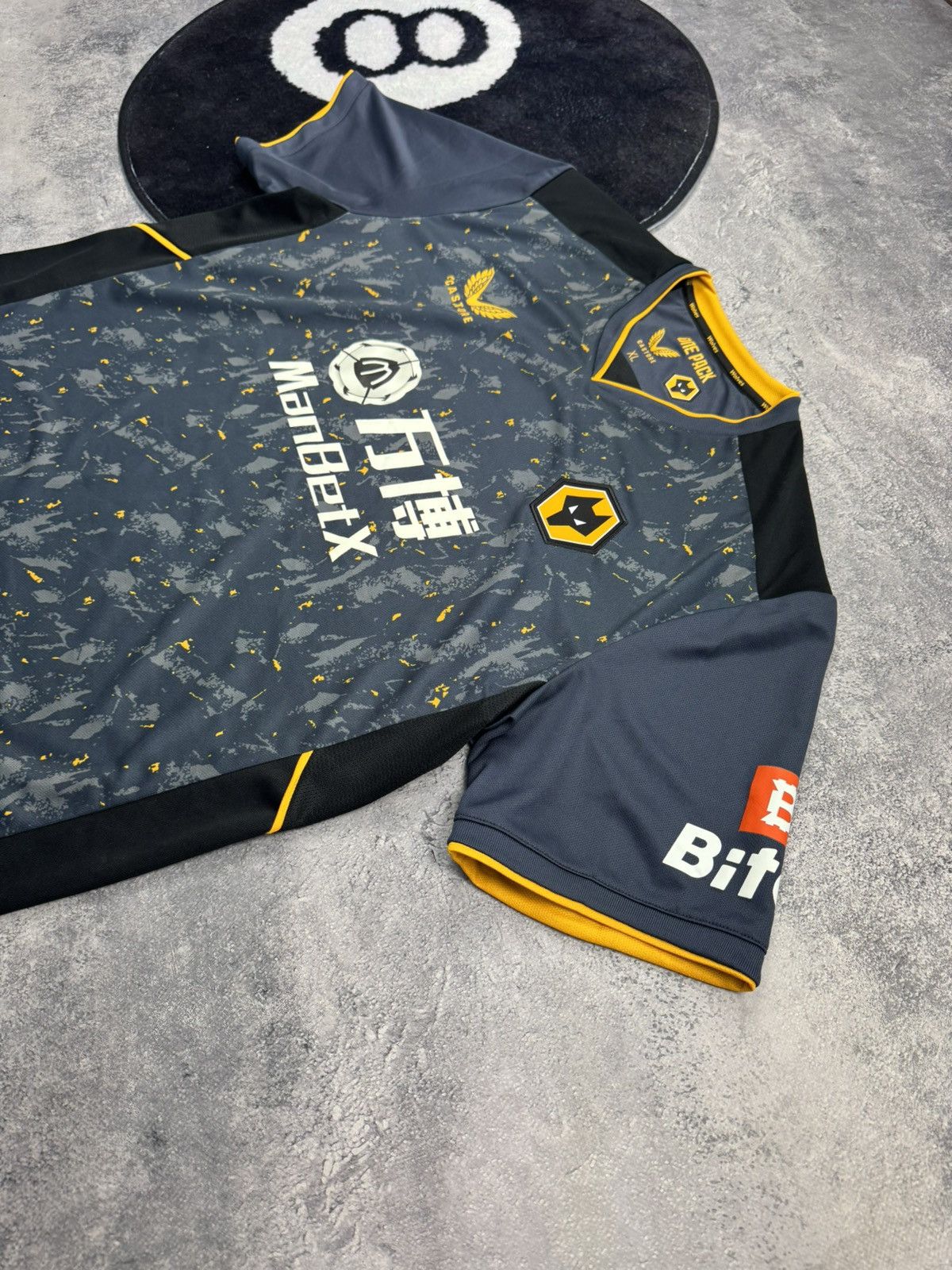 Castore Wolverhampton Wolves 2021/22 Away Football Shirt Castore Size US XL / EU 56 / 4 - 5 Thumbnail