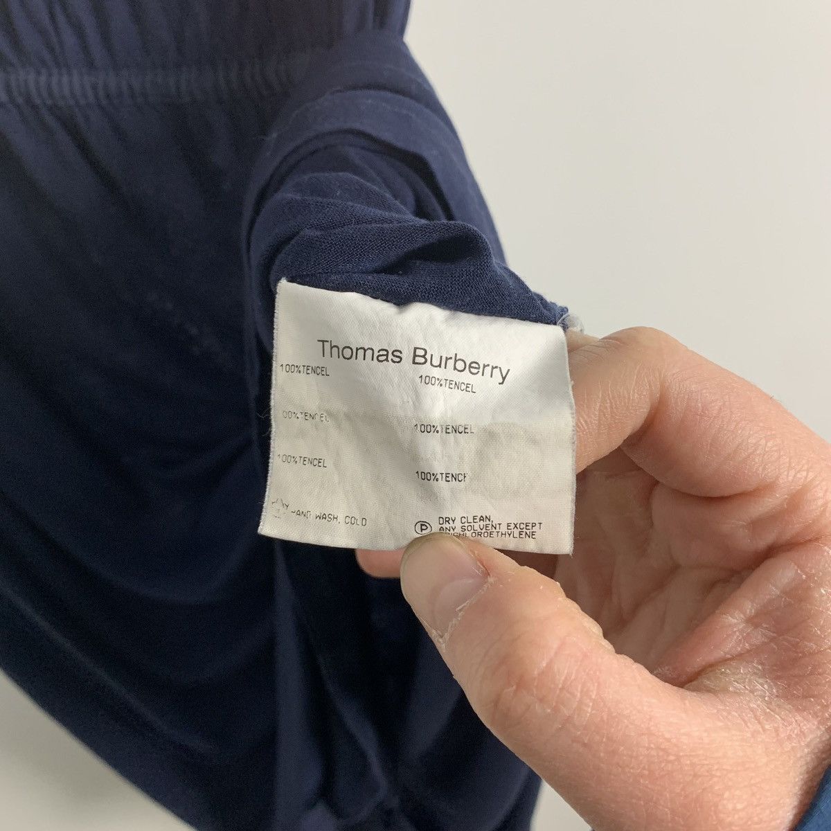 Burberry Thomas Burberry Blue Mini Dress Size XS Size XS / US 0-2 / IT 36-38 - 10 Thumbnail