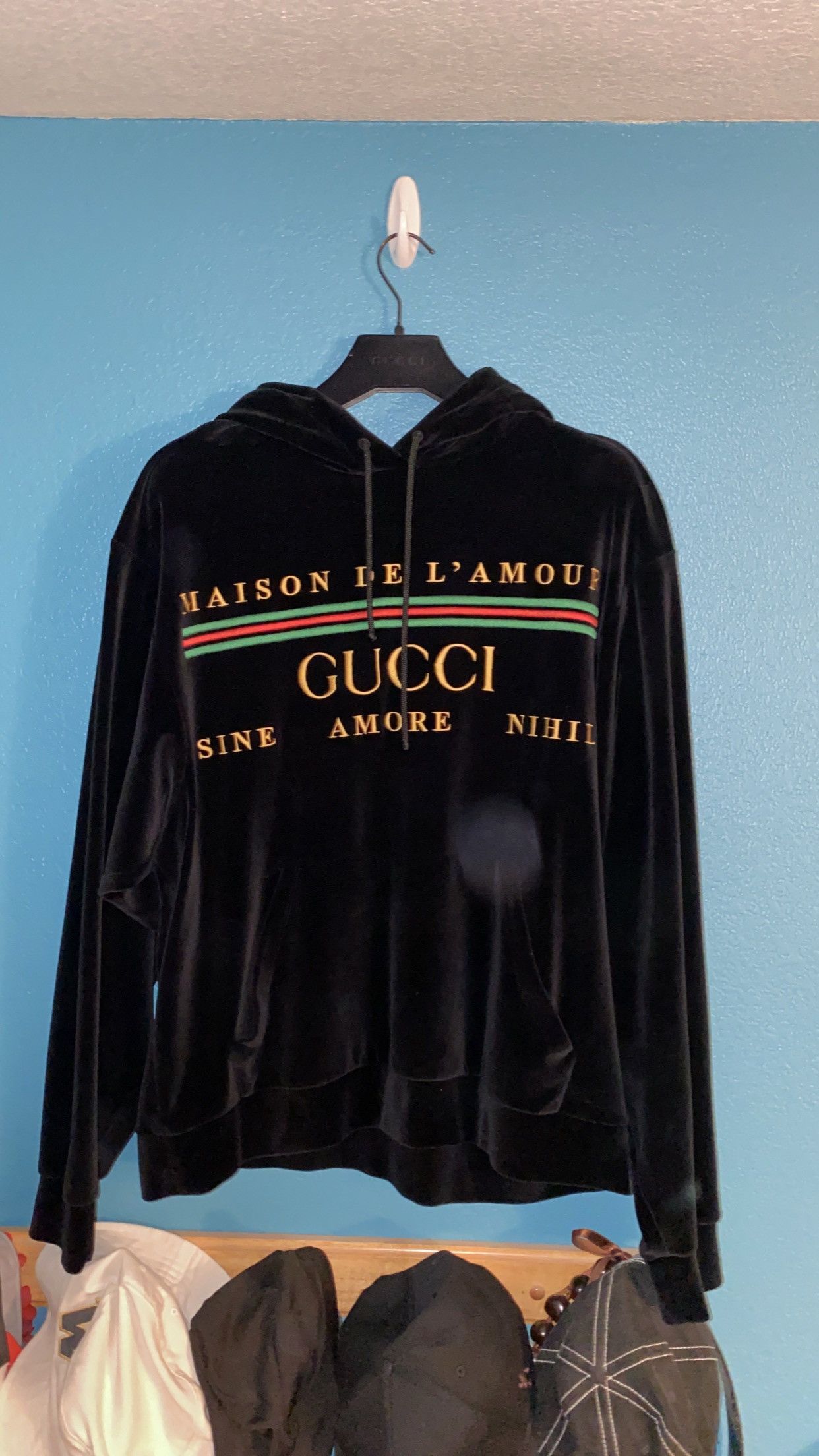 image of Maison De L'amour Gucci Hoodie in Black, Men's (Size Medium)