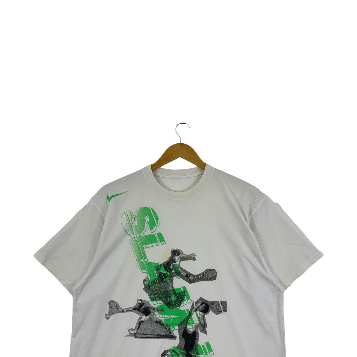 Nike Vintage NIKE CHALLENGE COURT Slam Tennis Tee Shirt Size US L / EU 52-54 / 3 - 2 Thumbnail