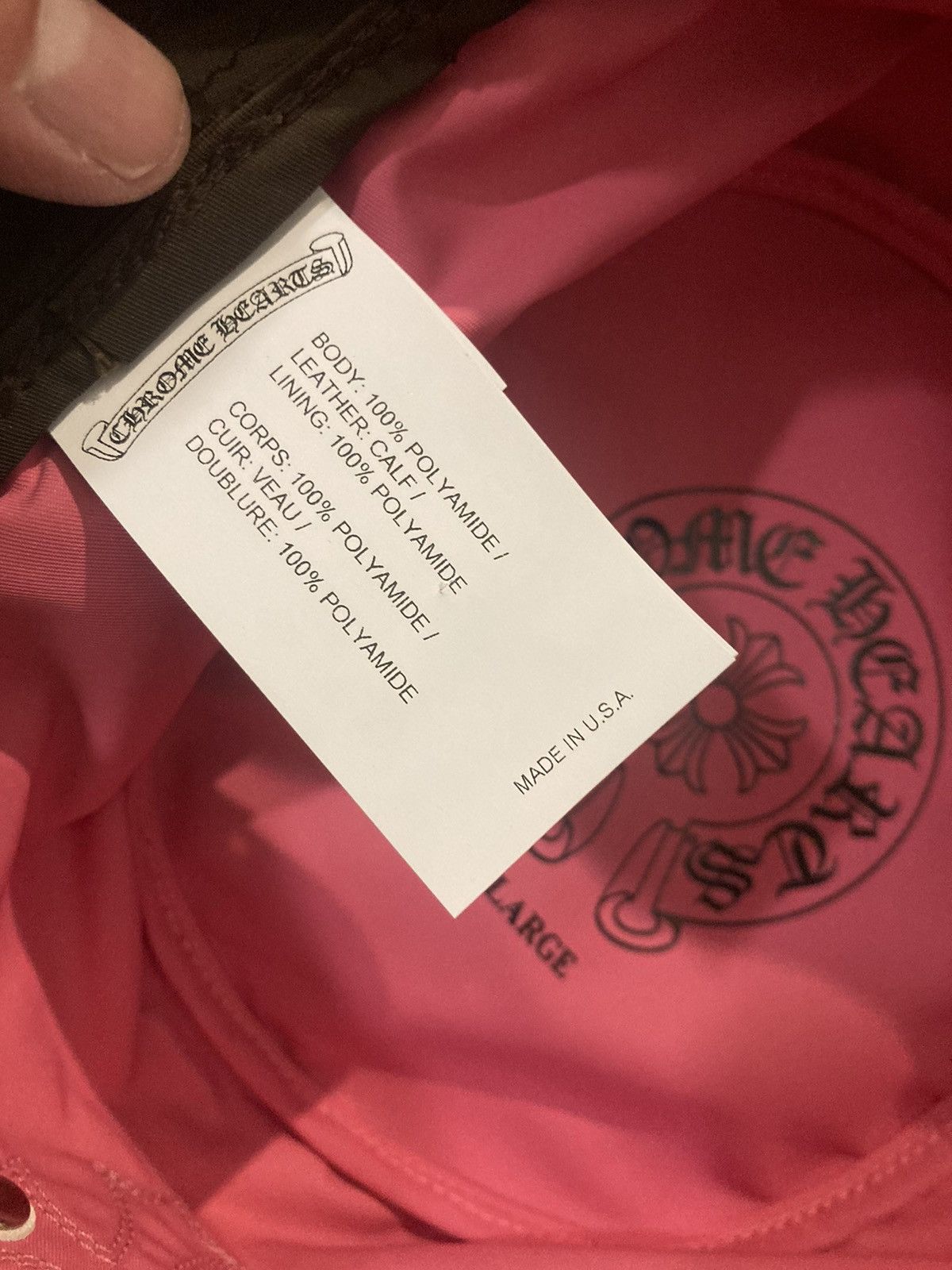 Chrome Hearts Chrome hearts brown and pink cross chum bucket hat sz L Size ONE SIZE - 4 Thumbnail