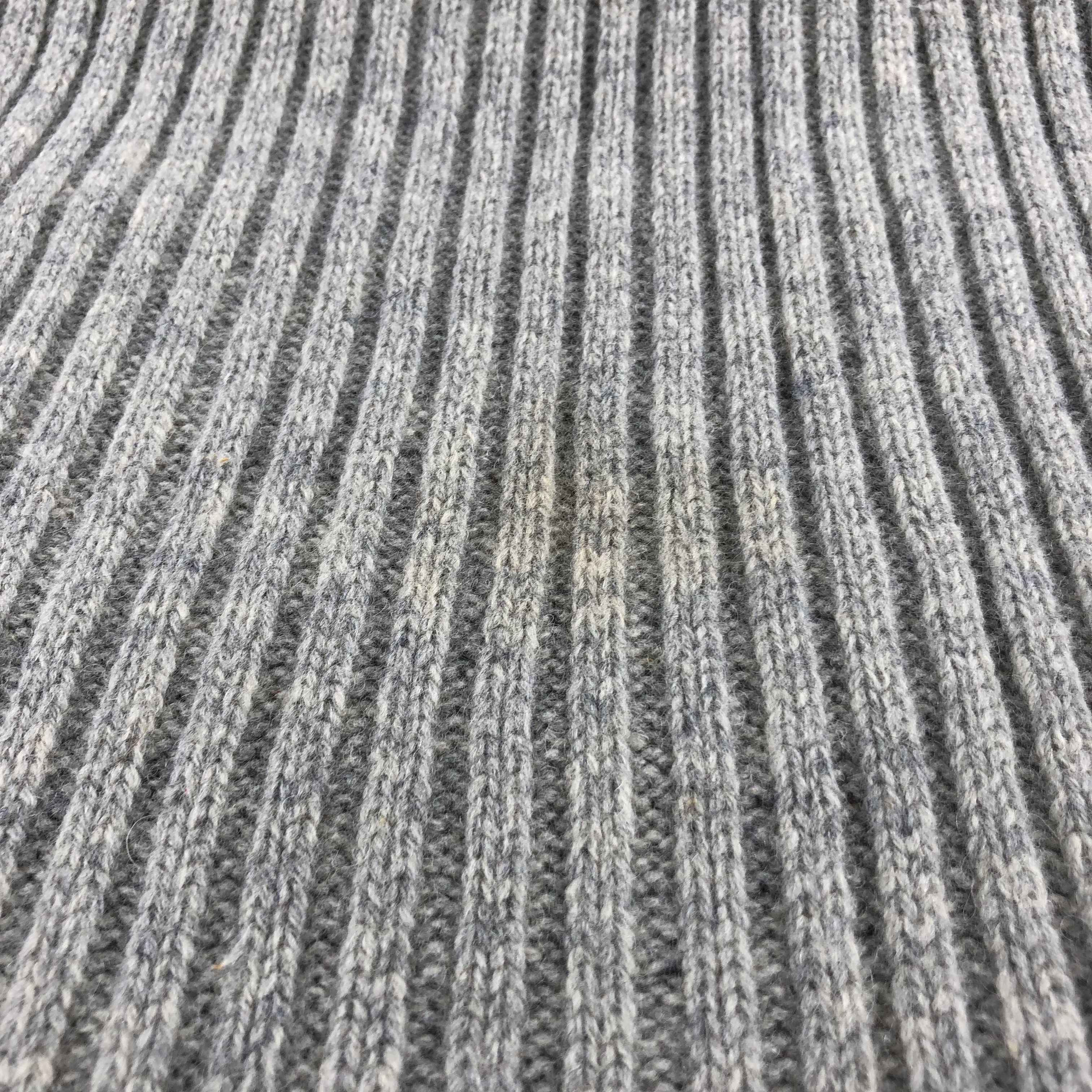 Polo Ralph Lauren Polo Ralph Lauren Grey Pleated Wool Scarf Muffler V819 Size ONE SIZE - 5 Thumbnail