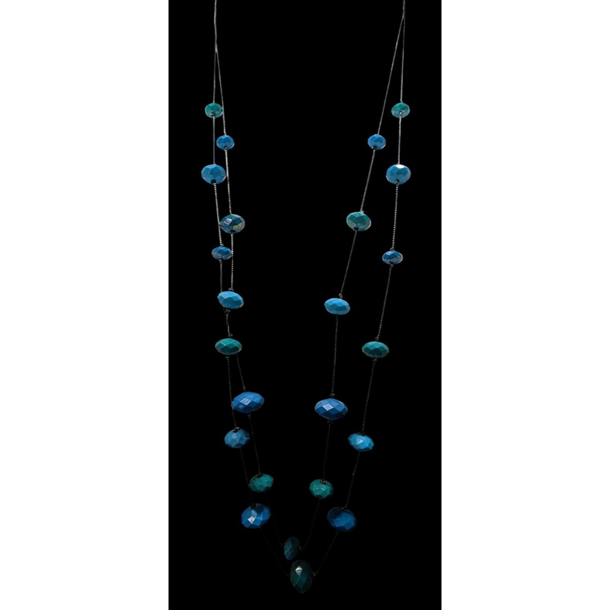 Other Mermaidcore Layered Blue & Teal Beaded Station Necklace With Size ONE SIZE - 2 Thumbnail