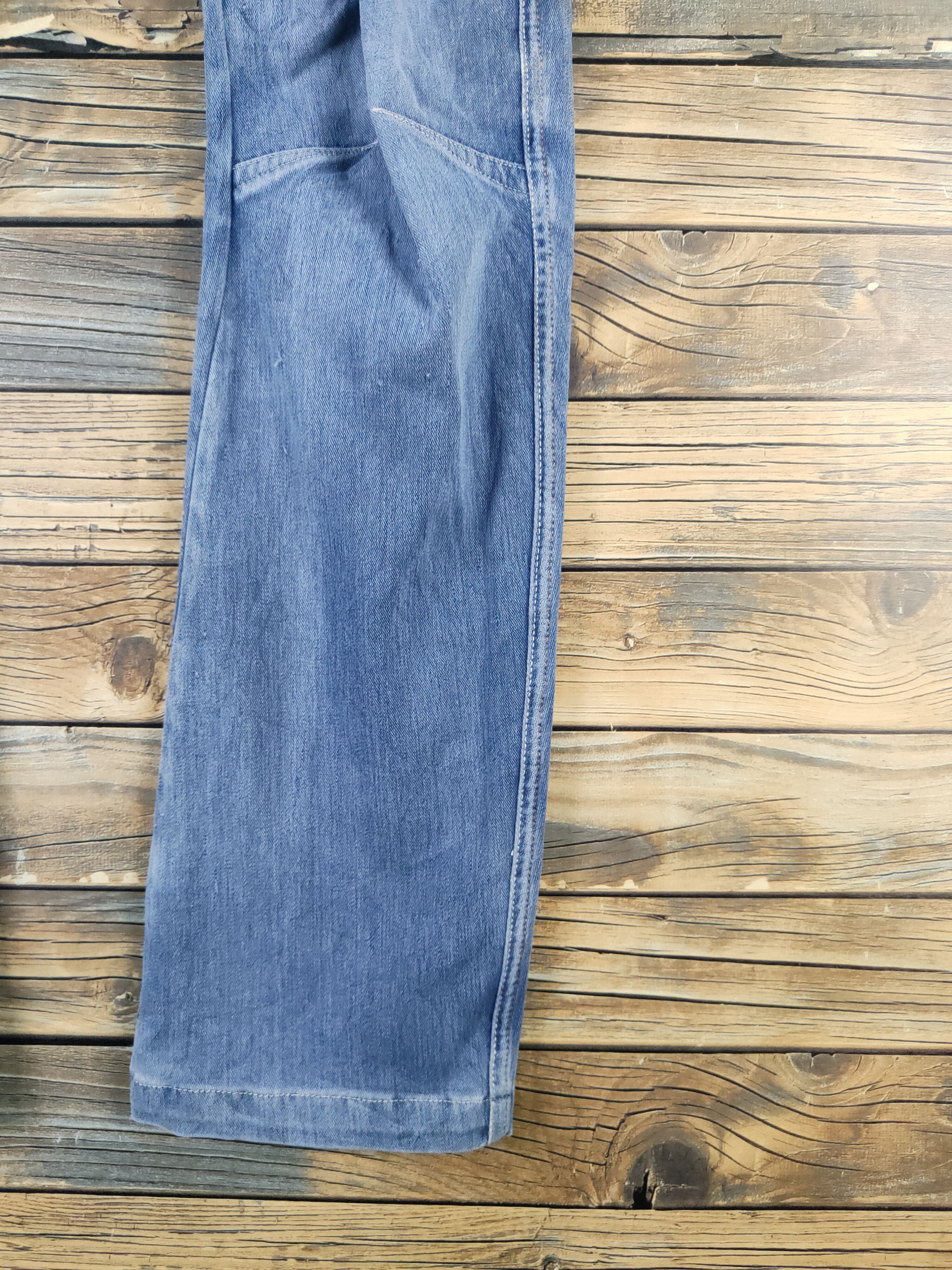 Japanese Brand FieldCore Blue Distressed Ripped Soft denim Jeans #W2057 Size US 30 / EU 46 - 6 Thumbnail