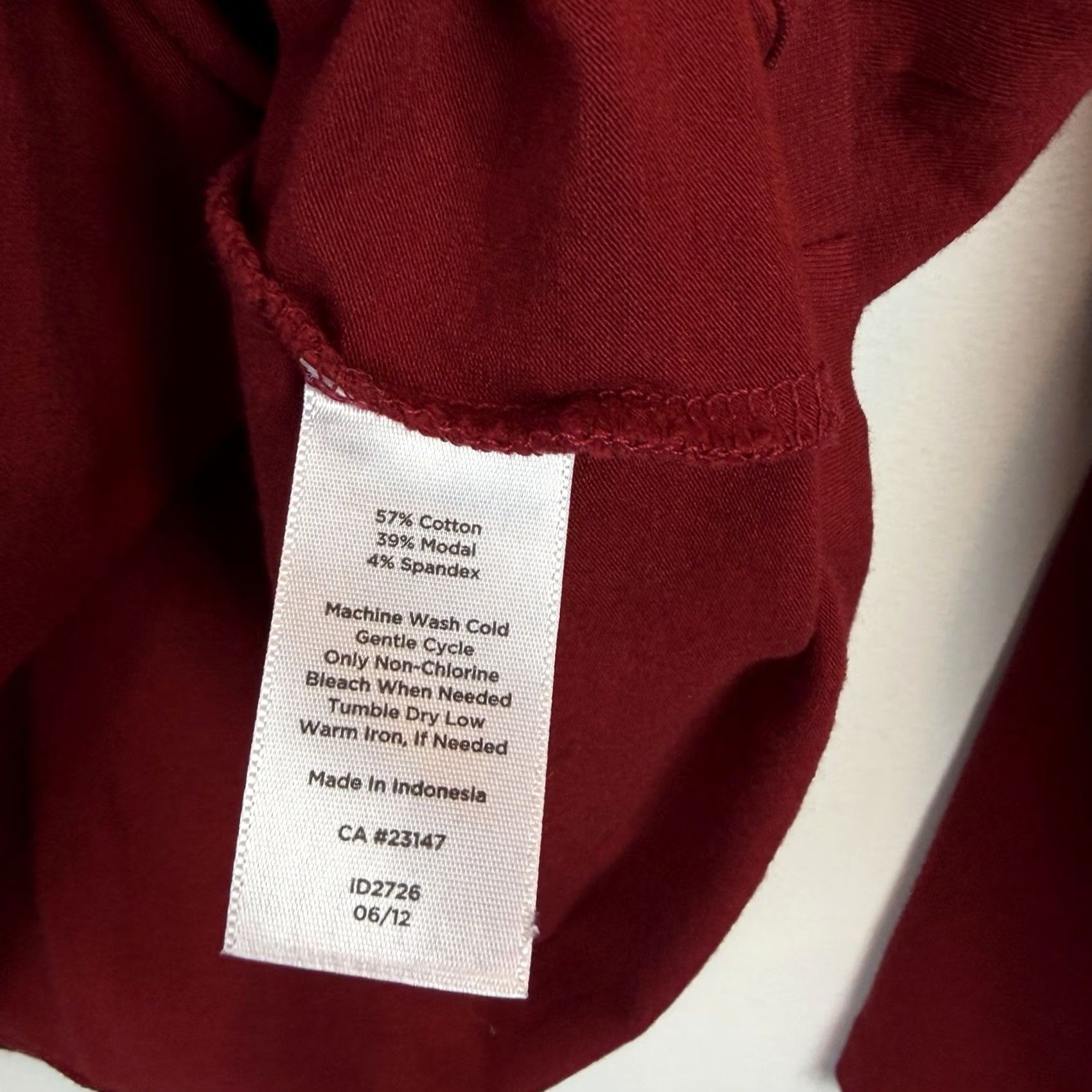 Talbots Talbots Pullover Top Womens Large Red Long Sleeve Cotton Blend Capsule Staple Size L / US 10 / IT 46 - 5 Thumbnail