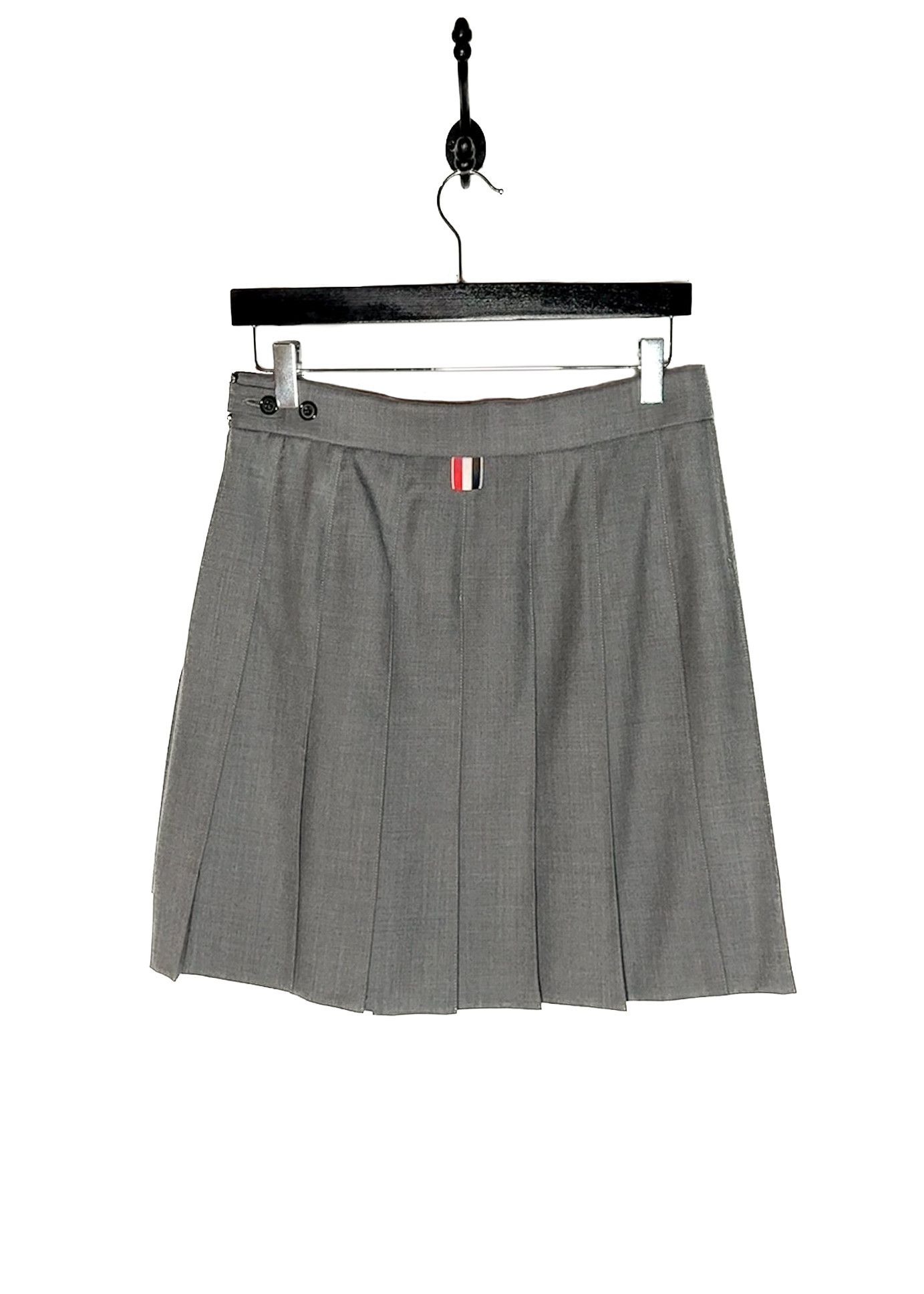 Thom Browne Thom Browne Grey Wool Pleated Skirt Size 28" / US 6 / IT 42 - 4 Thumbnail