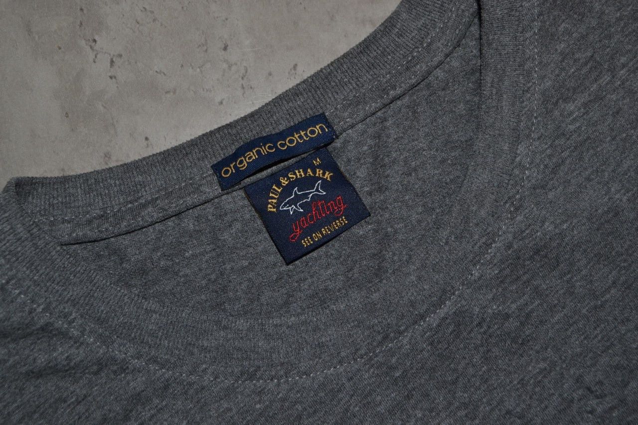 Paul & Shark Paul & Shark T-Shirt Tee Organic Cotton Gray Men's Size M Size US M / EU 48-50 / 2 - 4 Thumbnail