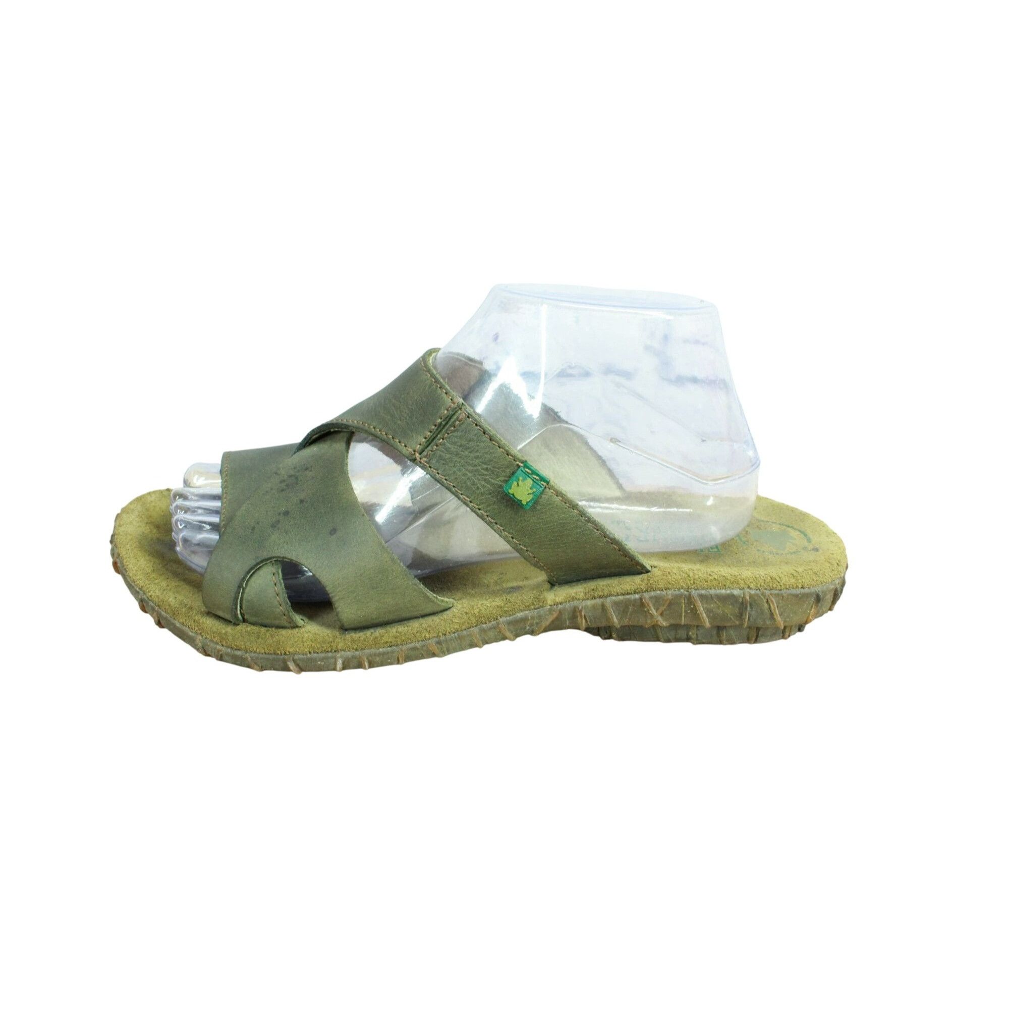 Other El Naturalista Green Leather Slip On Sandals Size US 8 / IT 38 - 1 Thumbnail