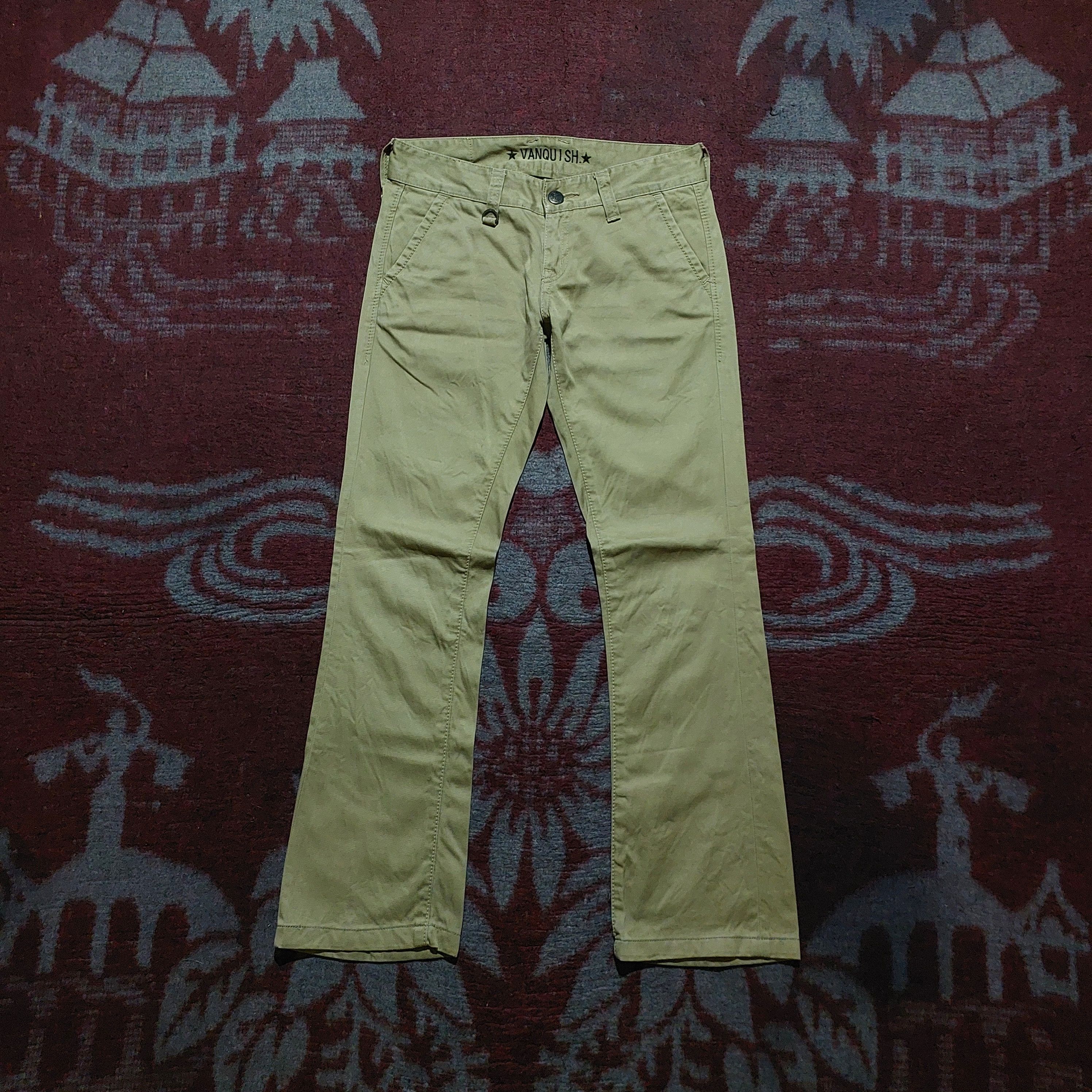 Vanquish Gold Japan cotton boot cut pants