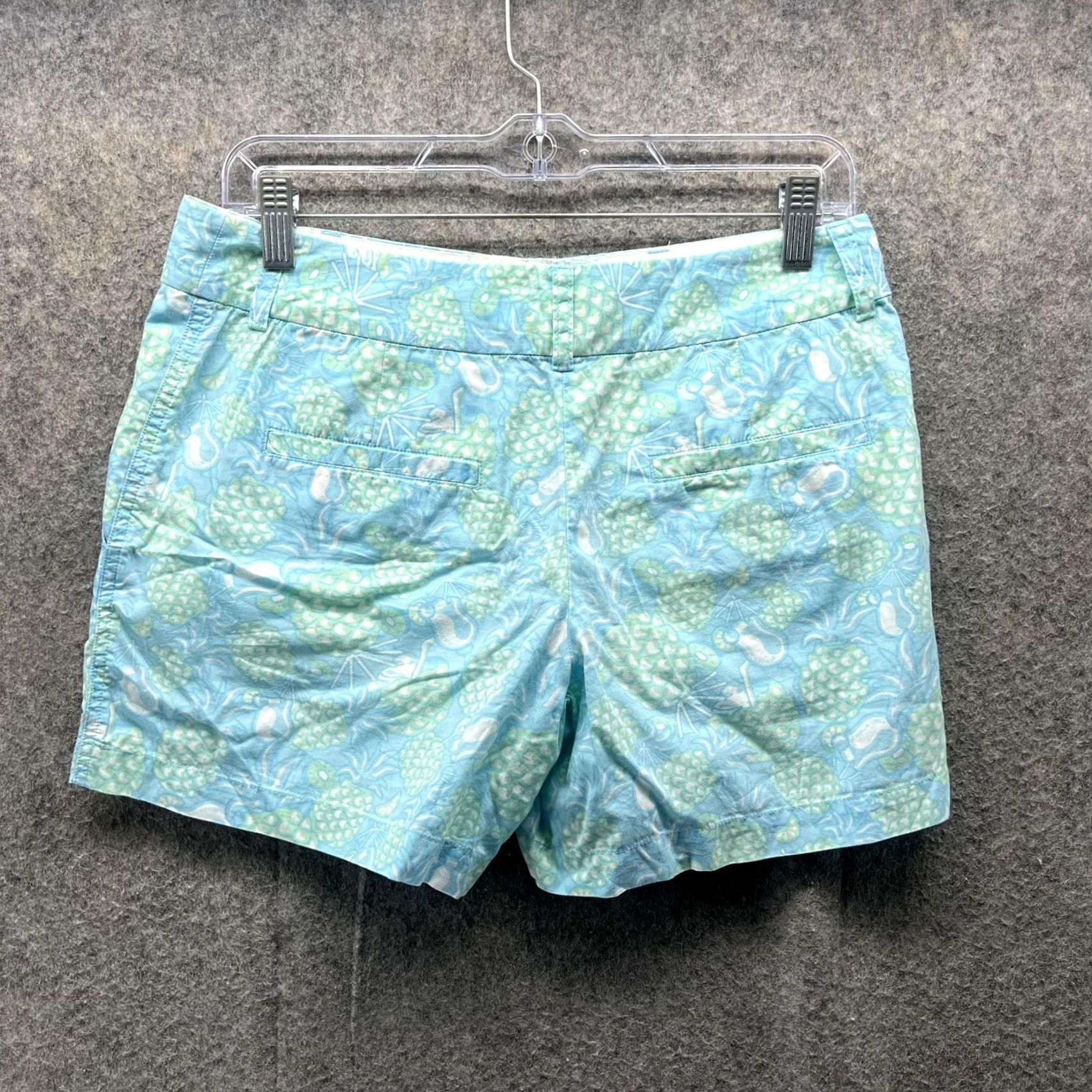 Vineyard Vines Vineyard Vines Shorts Women 4 Ladies Blue Chino Flat Front Casual Pineapple Size 27" / US 4 / IT 40 - 3 Thumbnail