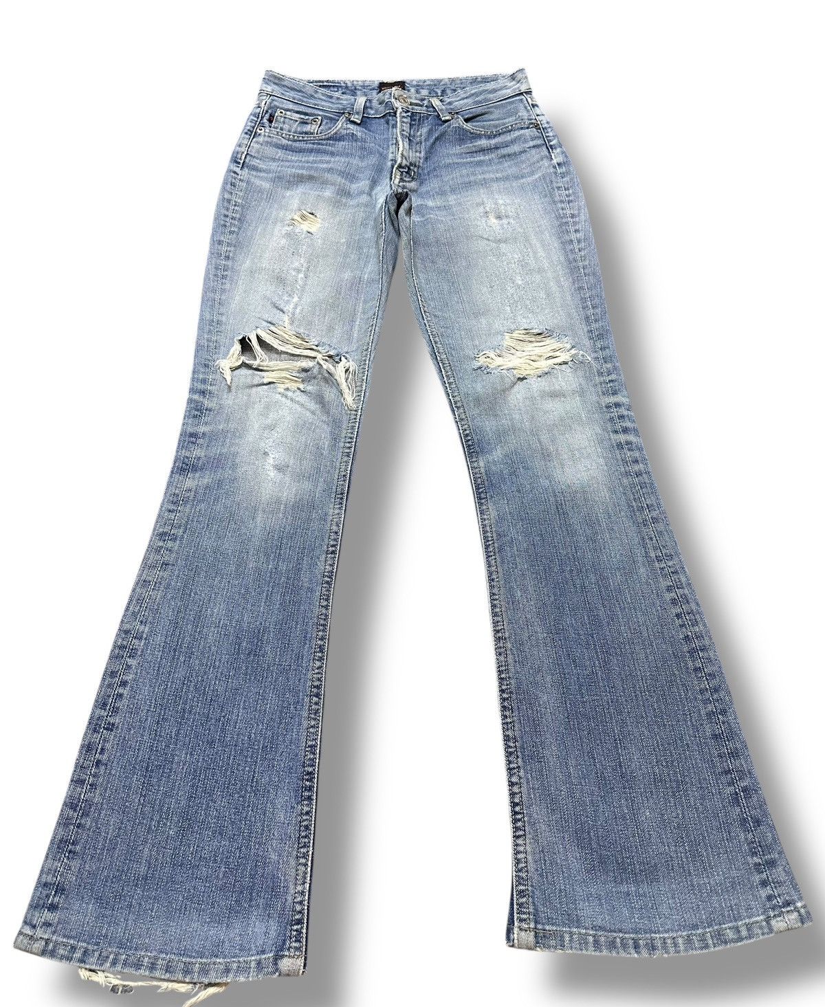 Japanese Brand Brappers Vintage Distressed Jean With Bootcut Style & Faded Size US 28 / EU 44 - 1 Thumbnail