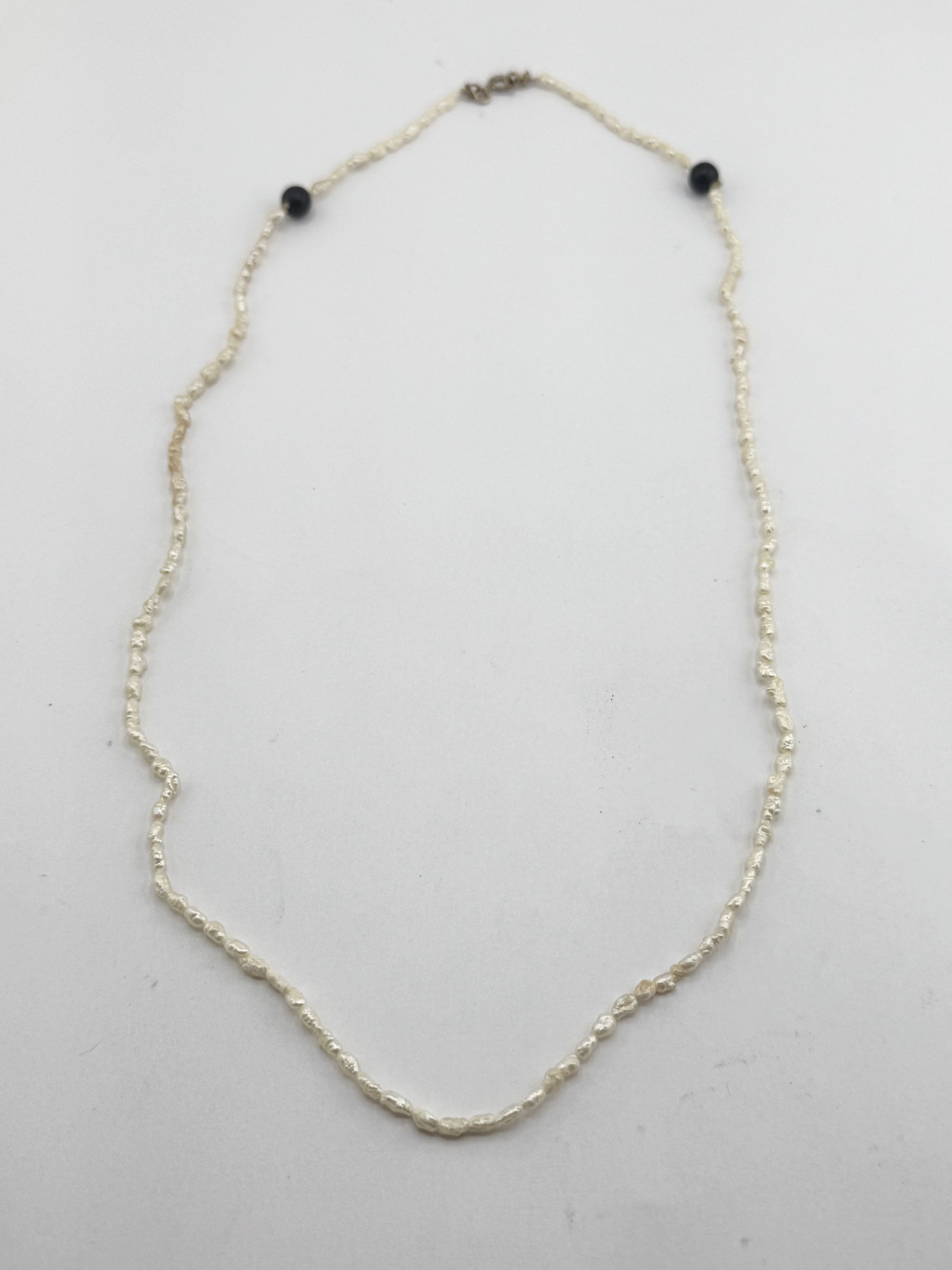 Vintage Vintage Sterling rice pearl beaded necklace Size ONE SIZE - 1 Thumbnail