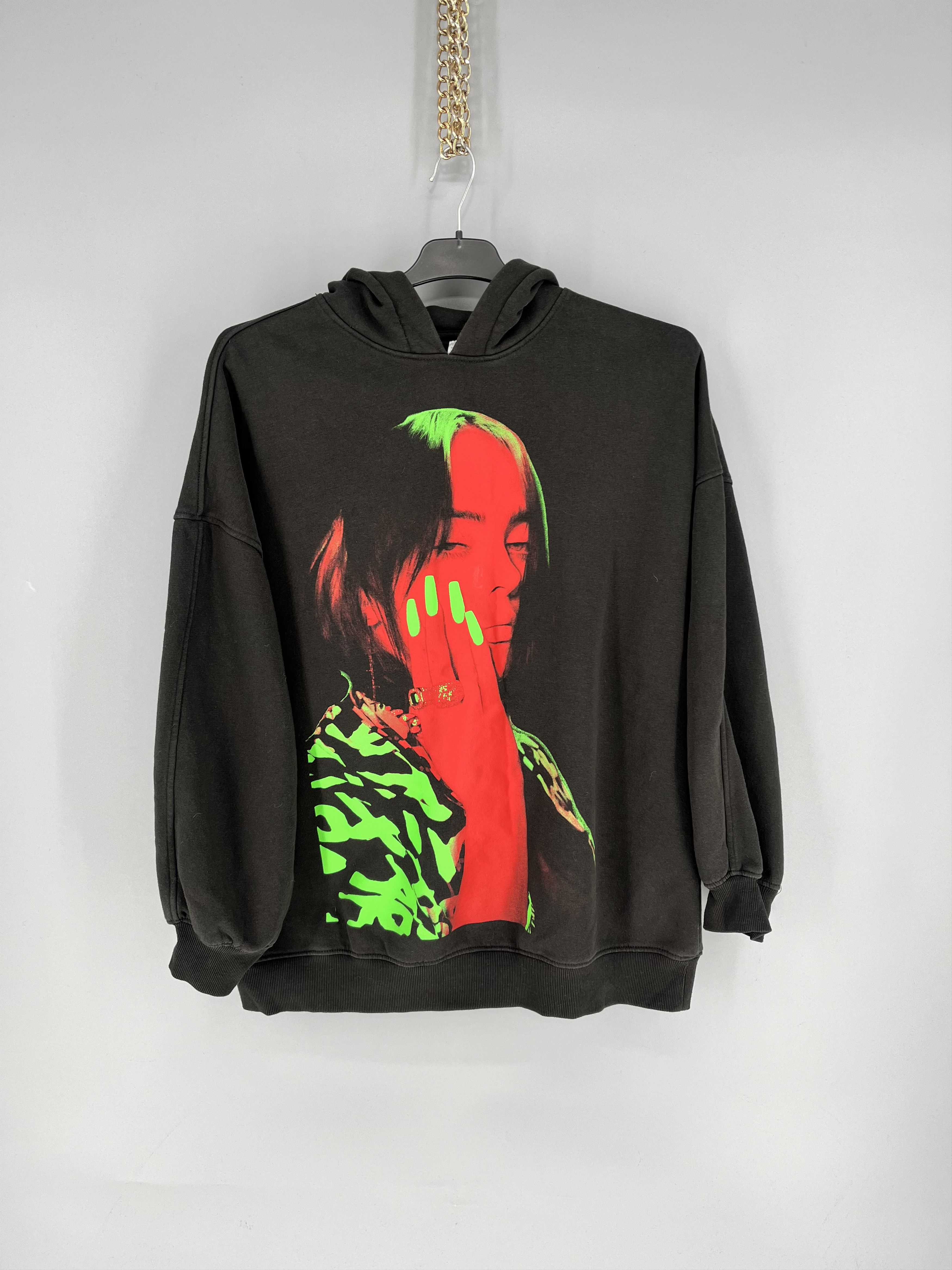 Billie Eilish Vintage Y2K Billie Eilish Oversize Hoodie Size:S Size US S / EU 44-46 / 1 - 1 Thumbnail