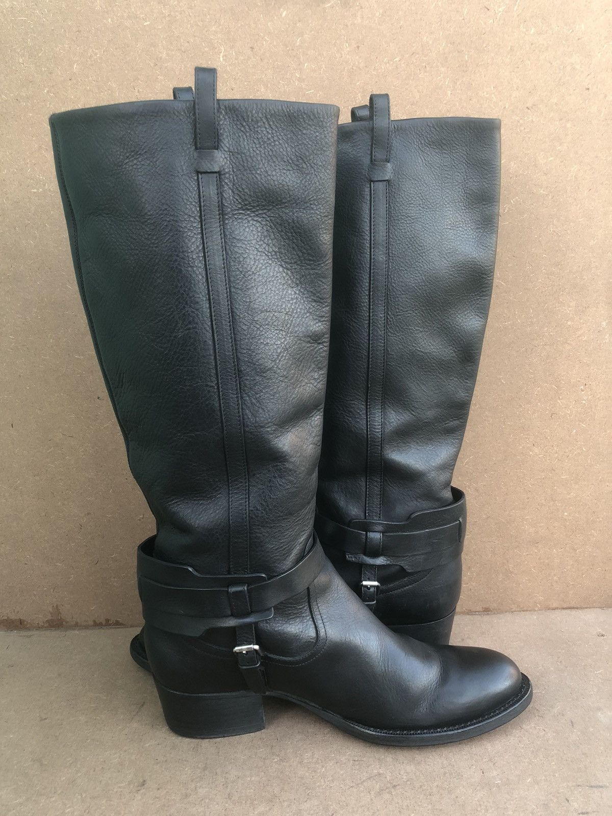 Ralph Lauren Ralph Lauren Black Purple Label Leather Boots Size 10 B Size US 10 / IT 40 - 4 Thumbnail