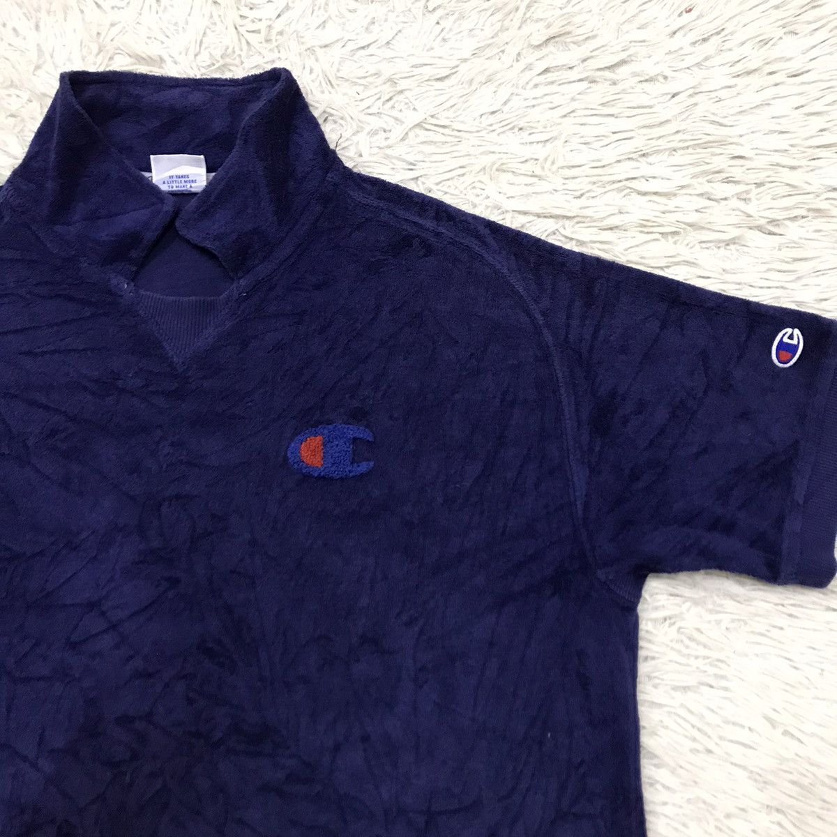 Champion Vintage Champion Micro Fleece Polo Shirt Size US M / EU 48-50 / 2 - 7 Thumbnail