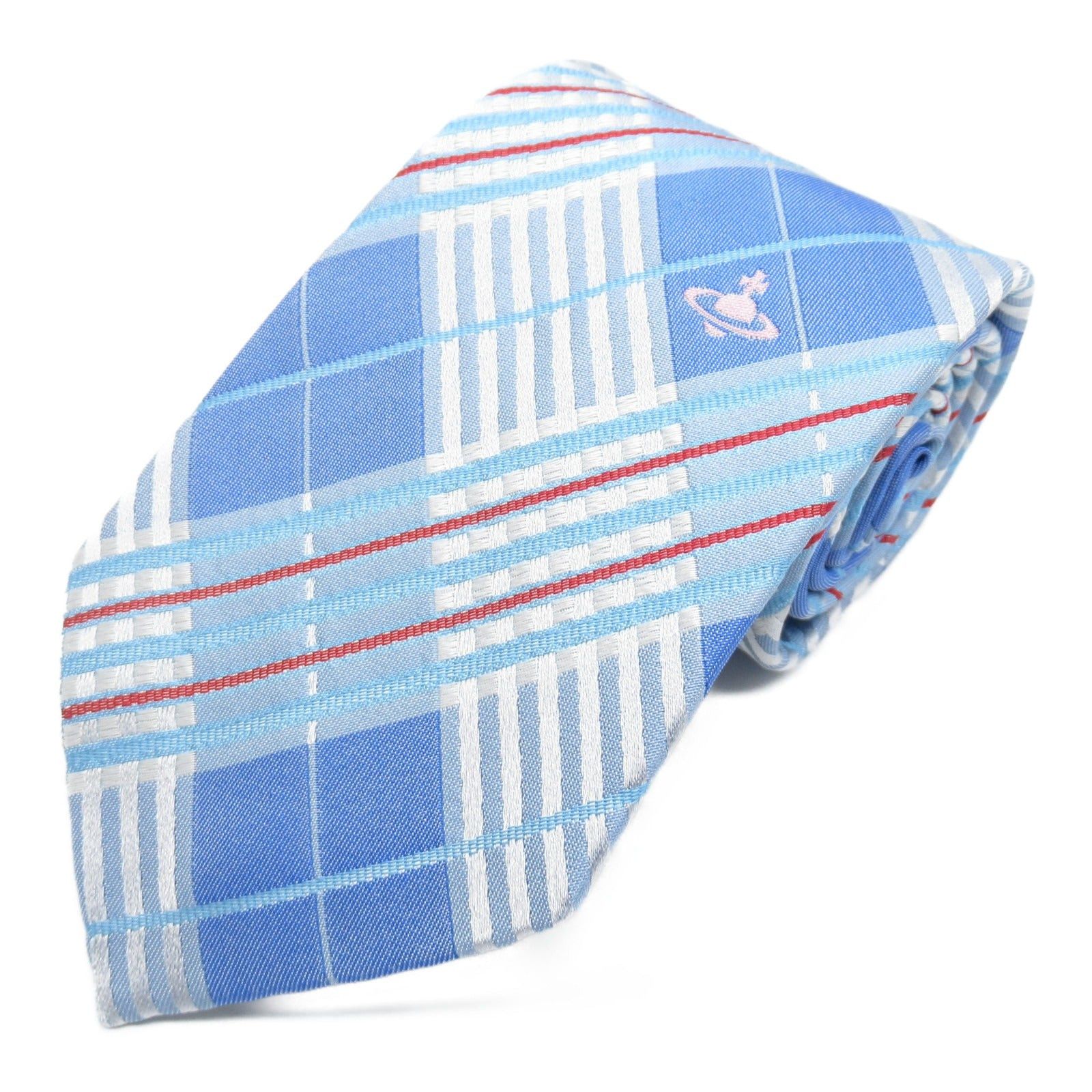 Vivienne Westwood Vivienne Westwood Tie Silk Blue Size ONE SIZE - 1 Thumbnail