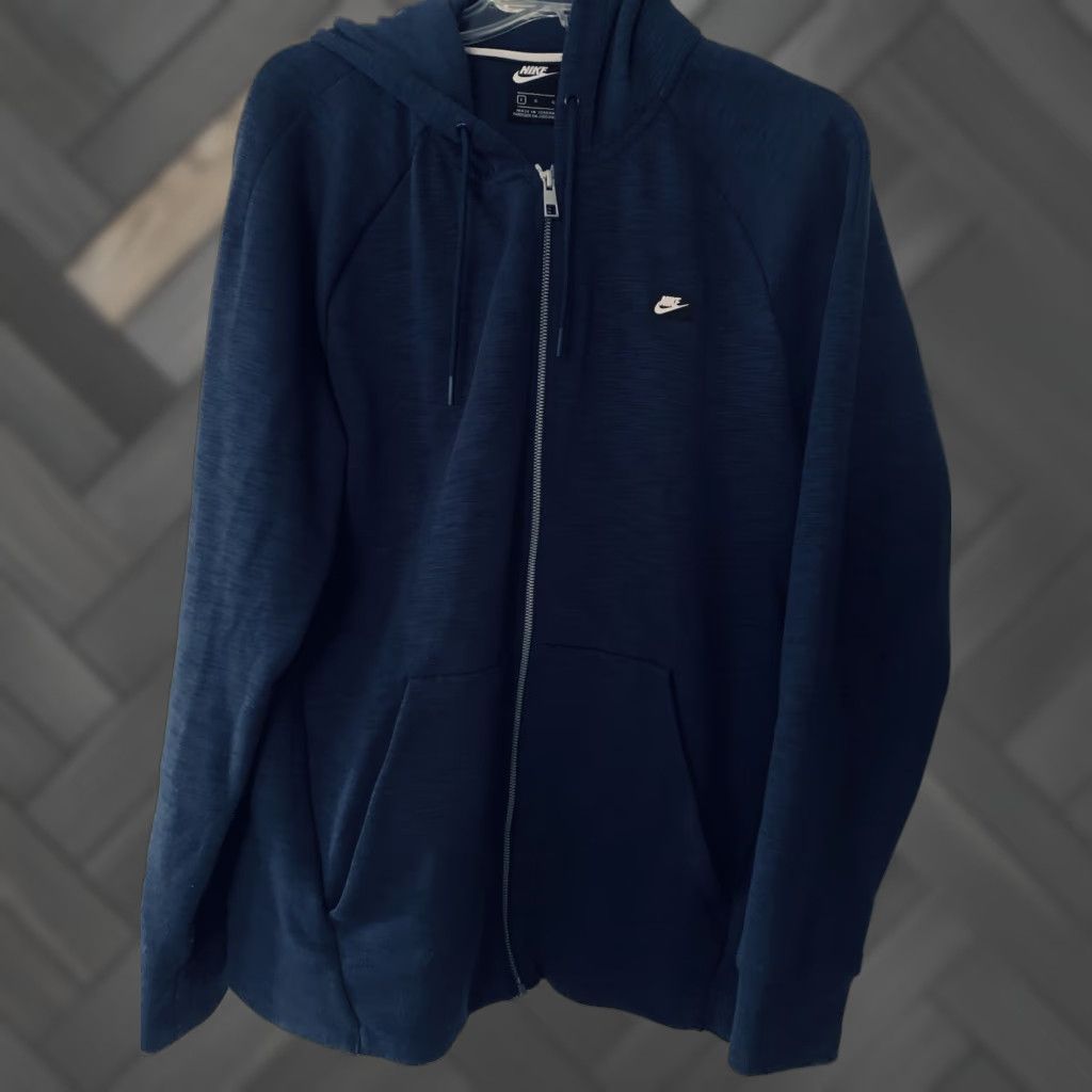 Nike Nike Sportswear Optic Full Zip Hoodie Blue Mens Large Size US L / EU 52-54 / 3 - 1 Thumbnail