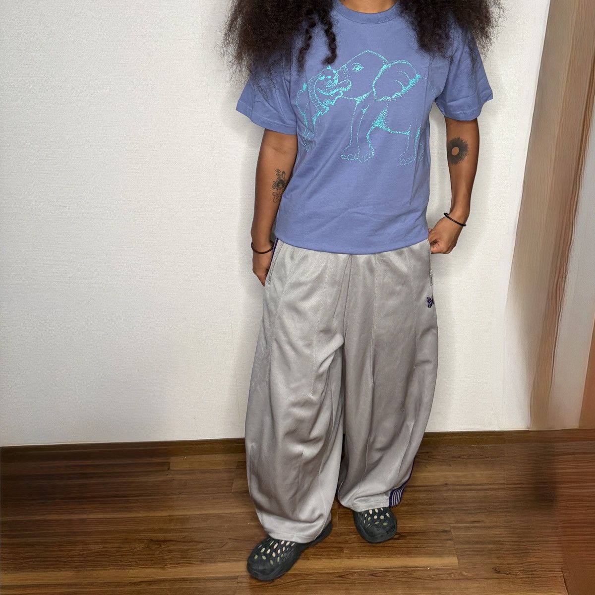 Needles x Jeans Factory Baggy HD Track Pants