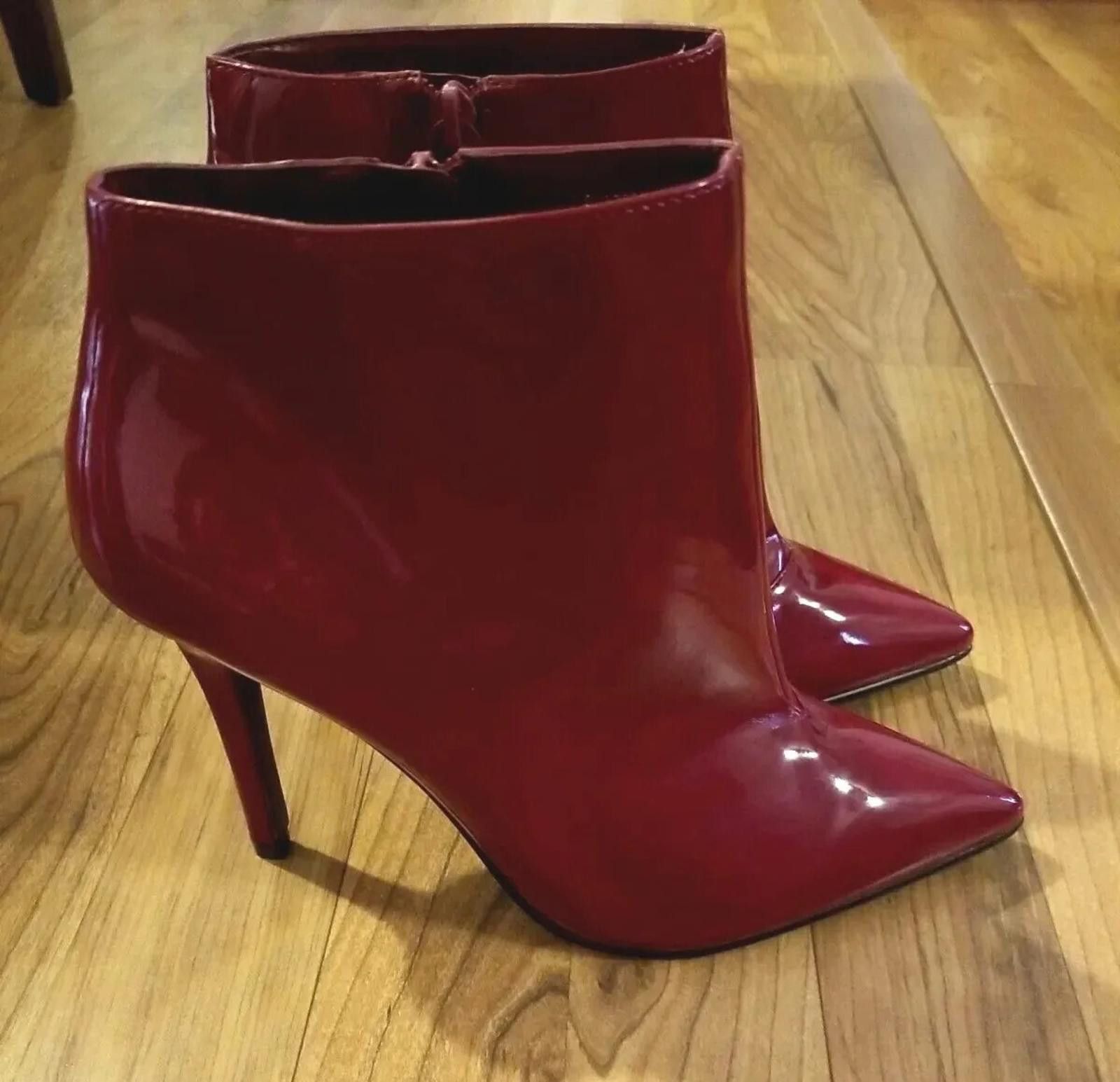 Other New Charles & Keith Women's 7.5 Ankle BOOTS Red Heels Size US 7.5 / IT 37.5 - 2 Thumbnail