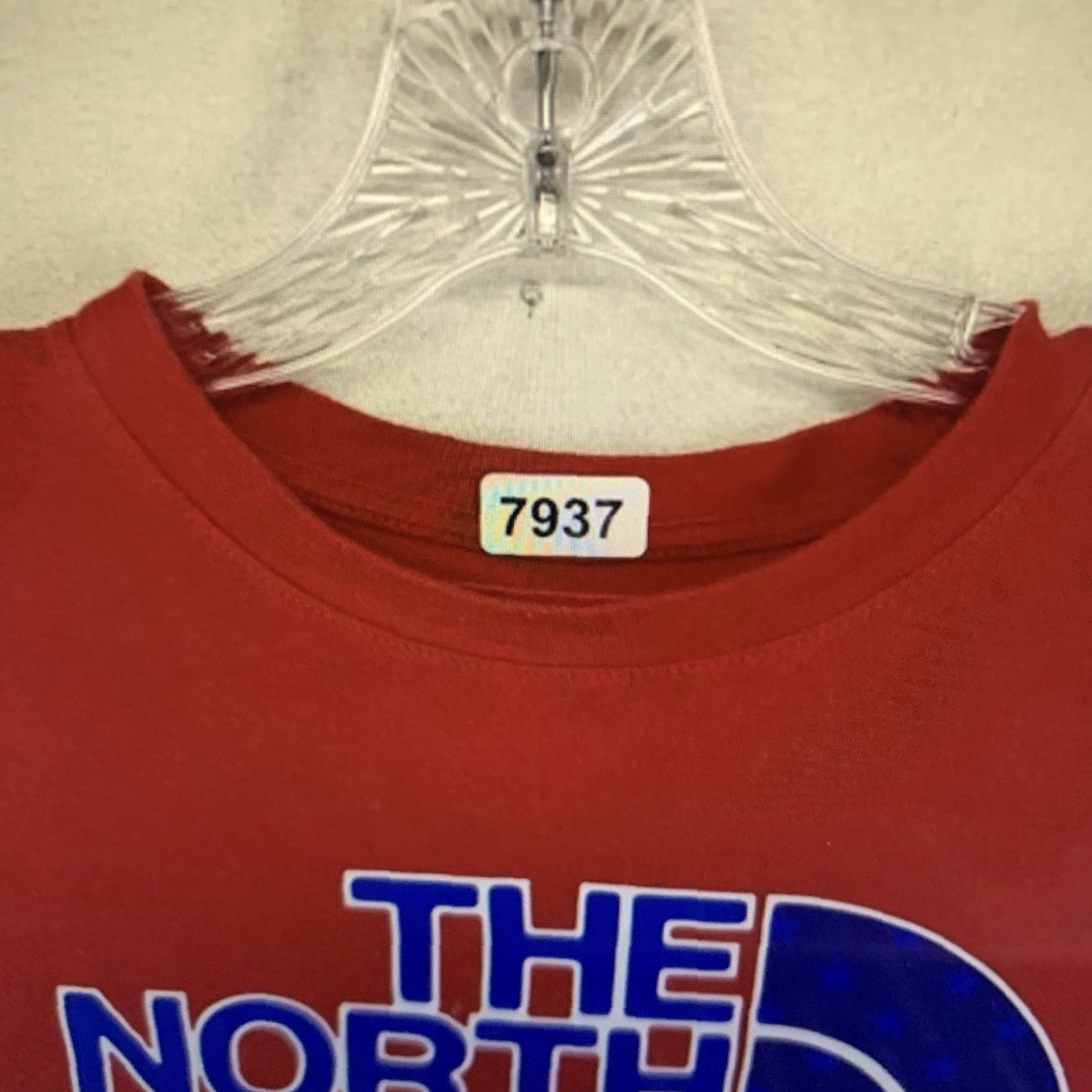 The North Face The North Face Men's T-Shirt Large Red Patriotic USA Front Graphic all Cotton Crew Neck Short Sleeve Logo Knit Graphic Print USA Patriotic 2020s? Size US L / EU 52-54 / 3 - 6 Thumbnail