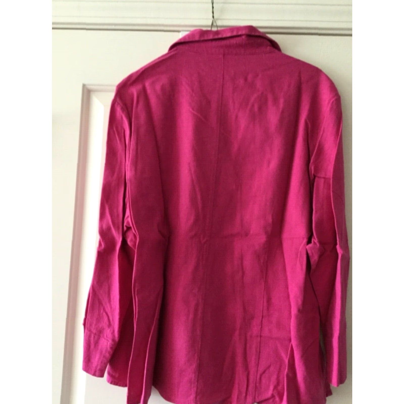 Vintage VINTAGE Sag Harbor Blouse Women Large Pink Embroidered Button-Down Shirt Long Sleeve Size L / US 10 / IT 46 - 3 Thumbnail