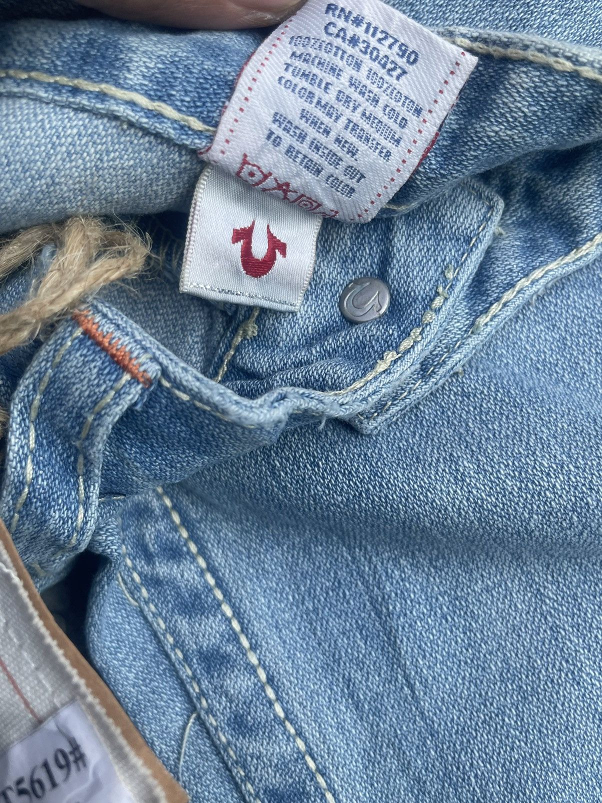 True Religion True Religion Joey Big T Distresed Denim Size 32" / US 10 / IT 46 - 10 Thumbnail