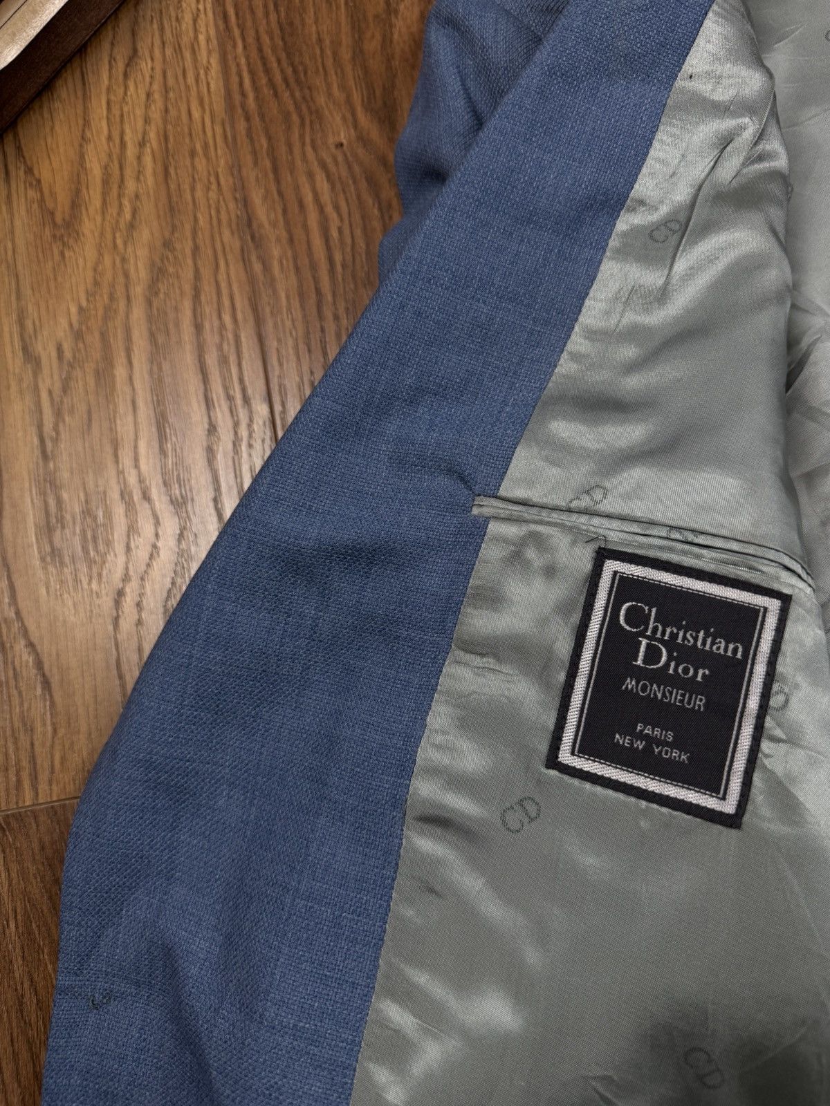 Christian Dior Monsieur Vintage wool blazer Christian Dior original luxury item Size 46L - 2 Thumbnail
