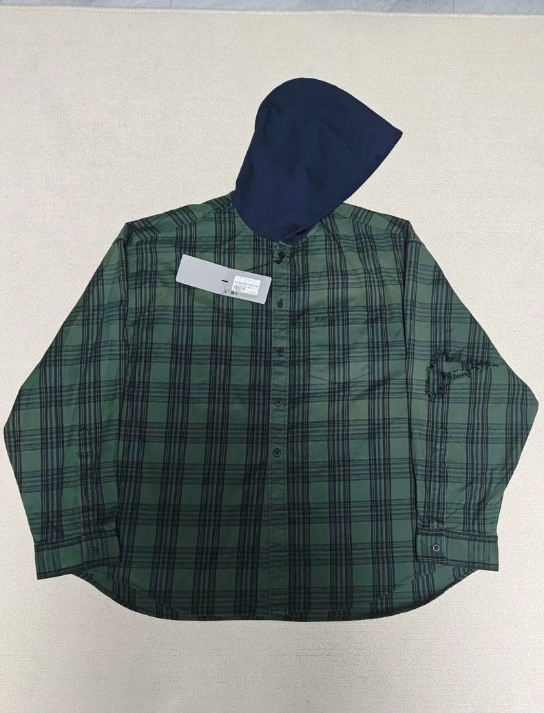 Balenciaga Balenciaga size 1 24ss Destroy Faded Flannel Plaid Hooded S Size US S / EU 44-46 / 1 - 1 Thumbnail