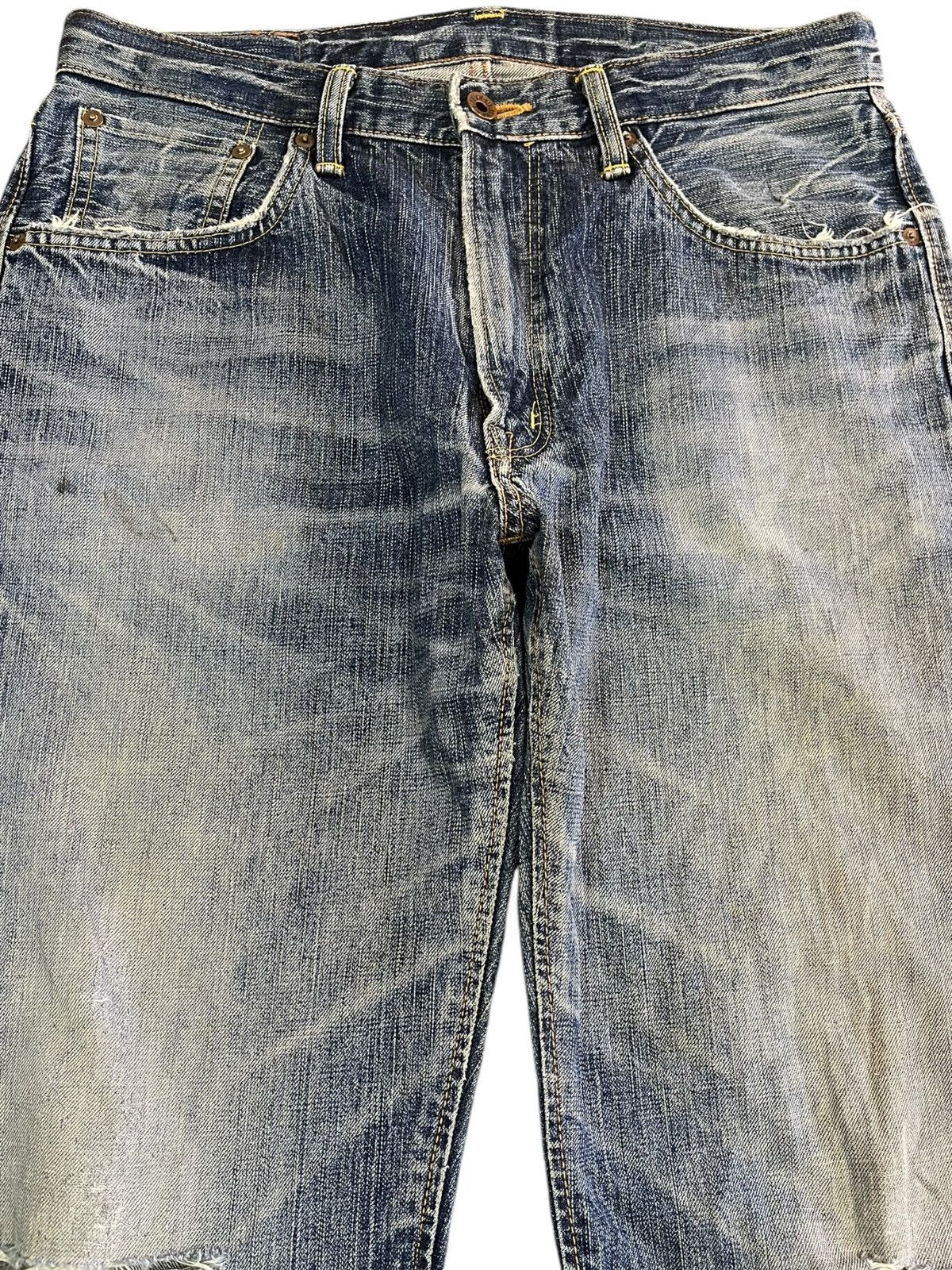 Edwin × Vintage Vintage Edwin 505zx Selvedge Distressed Denim Size US 33 - 2 Thumbnail