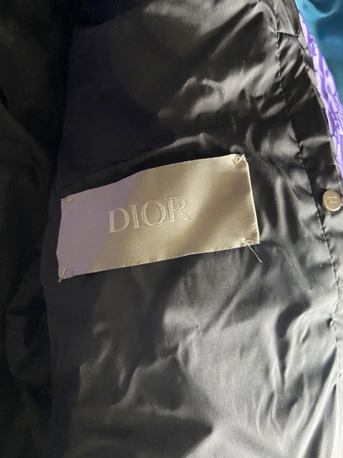 Dior Dior Oblique Purple Puffer Jacket Mens RARE size 50/Medium Size US M / EU 48-50 / 2 - 4 Thumbnail