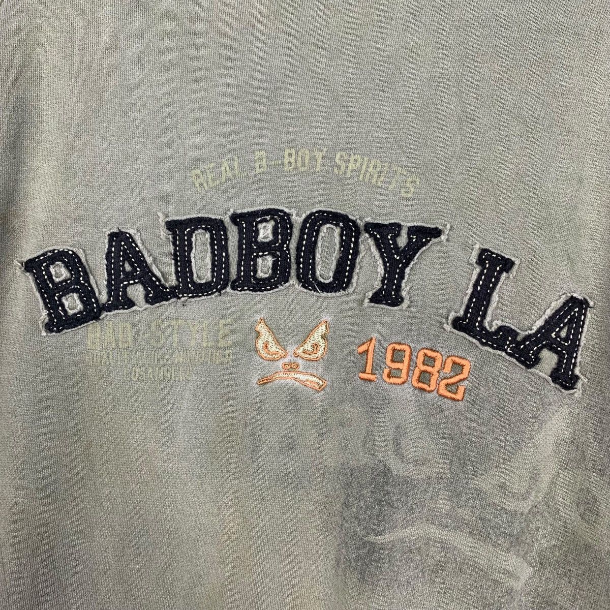 Japanese Brand BAD BOY LA Big Logo Camo Sleeve Sweater #3601-C165 Size US M / EU 48-50 / 2 - 5 Thumbnail