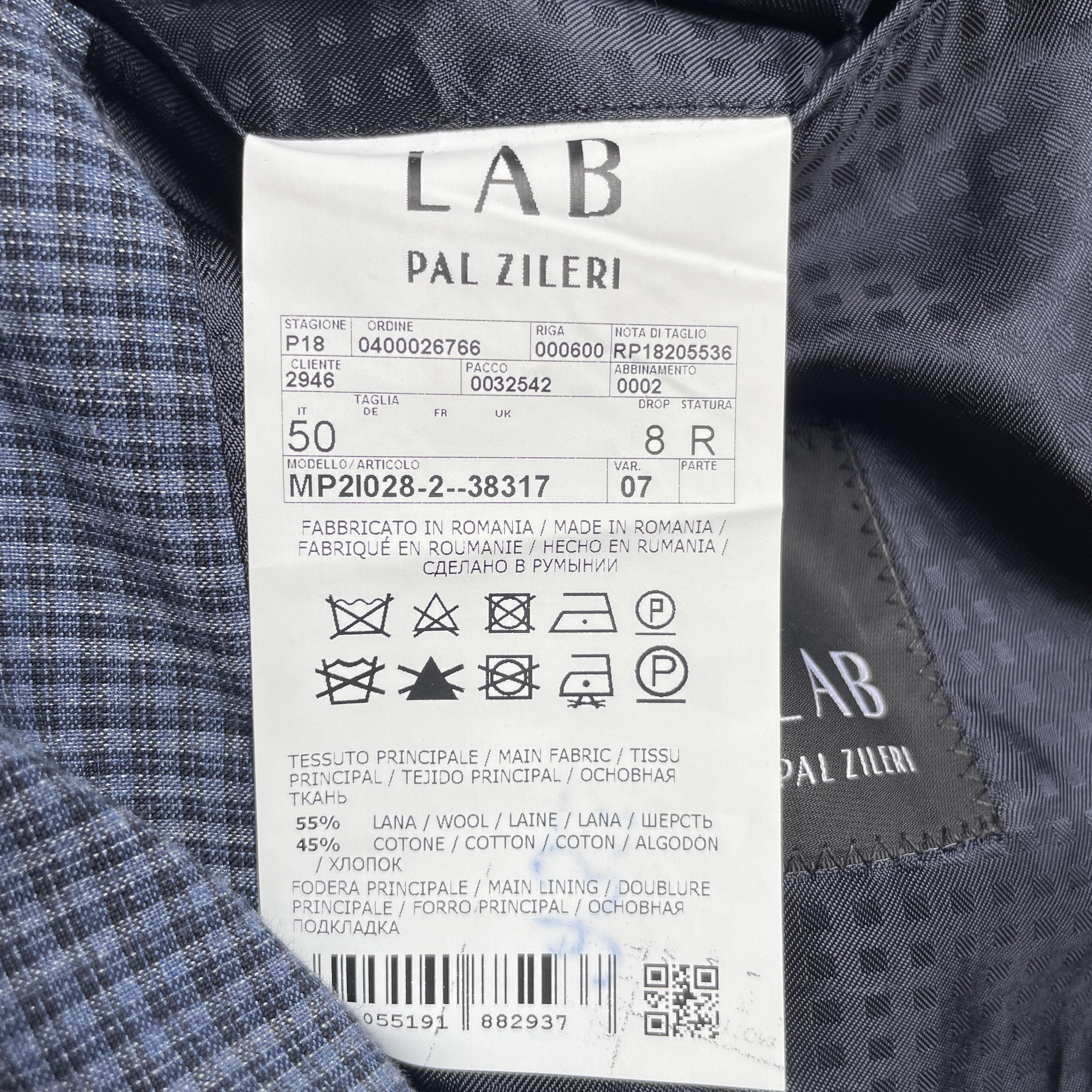 Pal Zileri Pal Zileri Lab Wool/Cotton Elbow Patches Unlined Blazer Size 40R - 9 Thumbnail