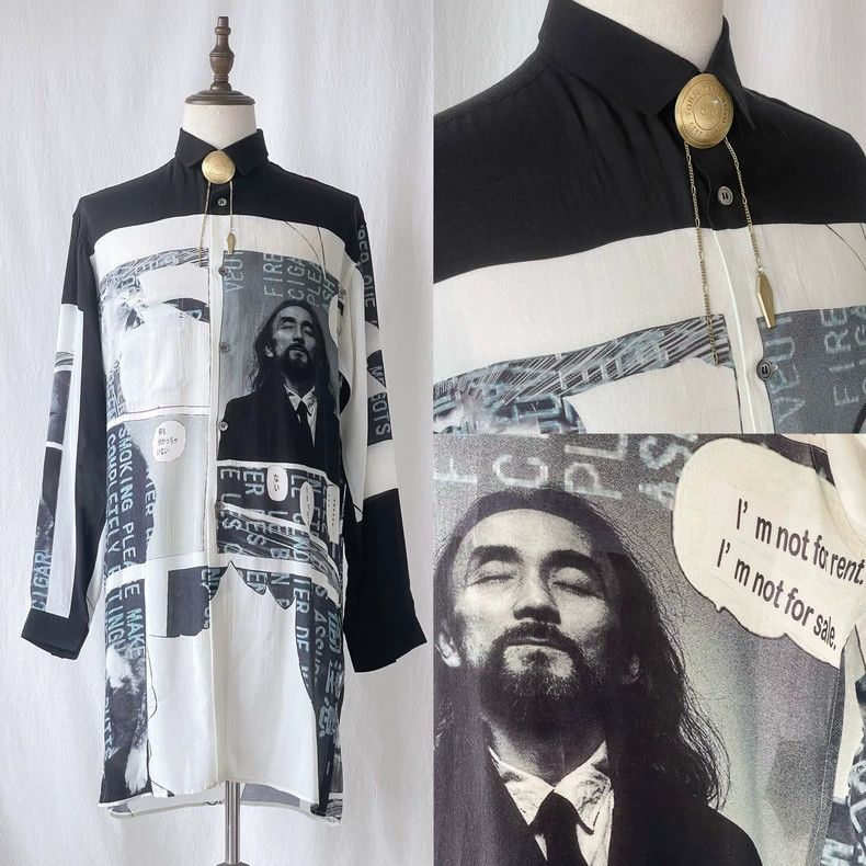 Yohji Yamamoto yohji yamamotoPrinted gown shirt 2503-Nextarrow Size US L / EU 52-54 / 3 - 2 Thumbnail