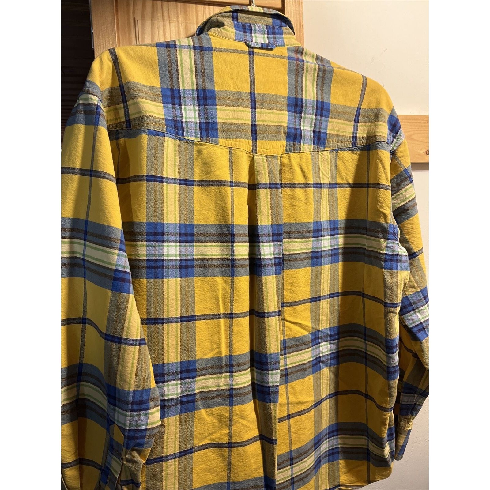 Roper Roper Vintage Men’s L Yellow Plaid LS Cotton Western Shirt Size US L / EU 52-54 / 3 - 14 Thumbnail