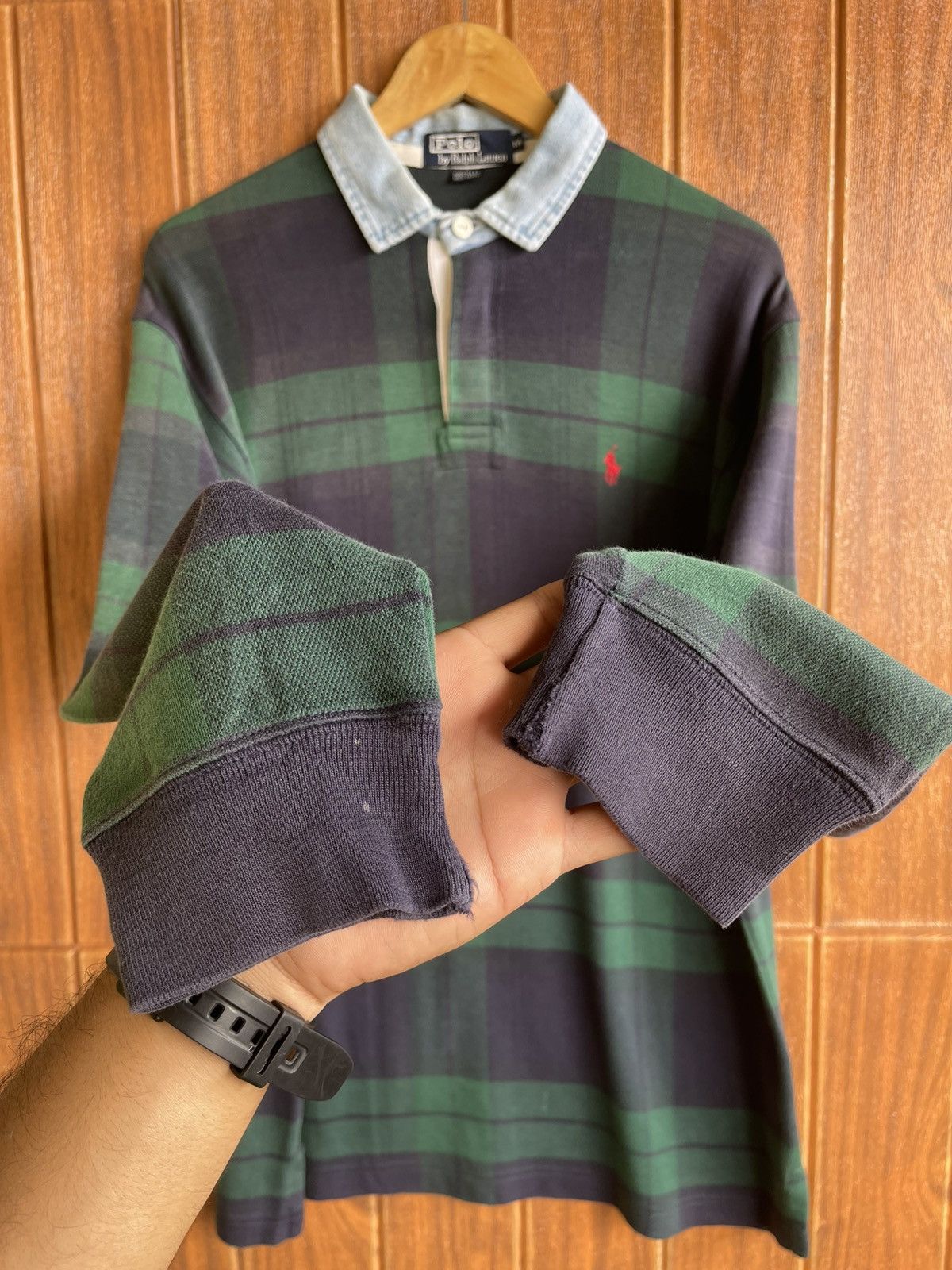 Polo Ralph Lauren Vintage’90s🔥POLO RALPH LAUREN🔥Polo Rugby Faded Longsleeve Size US L / EU 52-54 / 3 - 3 Thumbnail